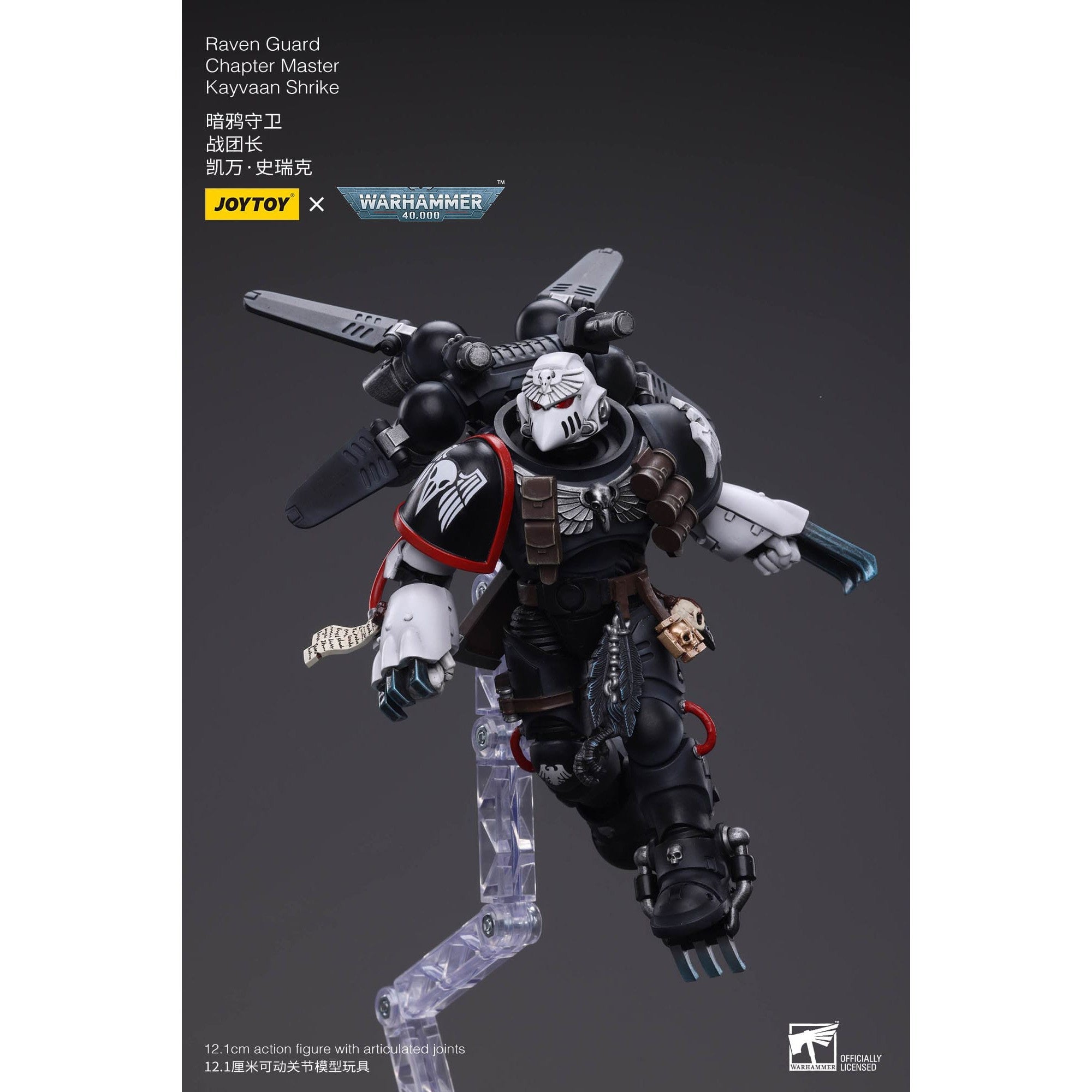 Warhammer 40k: Raven Guard Chapter Master Kayvaan Shrike - 12 cm-Actionfiguren-JoyToy-Mighty Underground