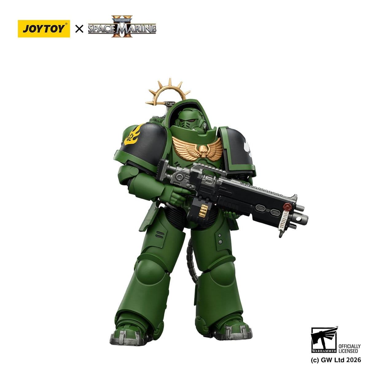 Warhammer 40k: Salamanders Heavy Intercessor (Game Edition, Spacemarine 2)-Actionfiguren-JoyToy-Mighty Underground