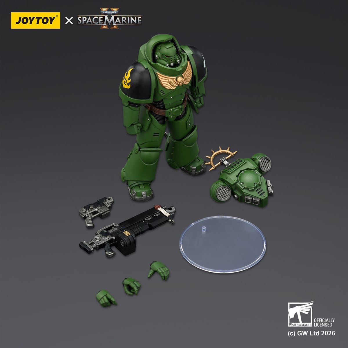 Warhammer 40k: Salamanders Heavy Intercessor (Game Edition, Spacemarine 2)-Actionfiguren-JoyToy-Mighty Underground