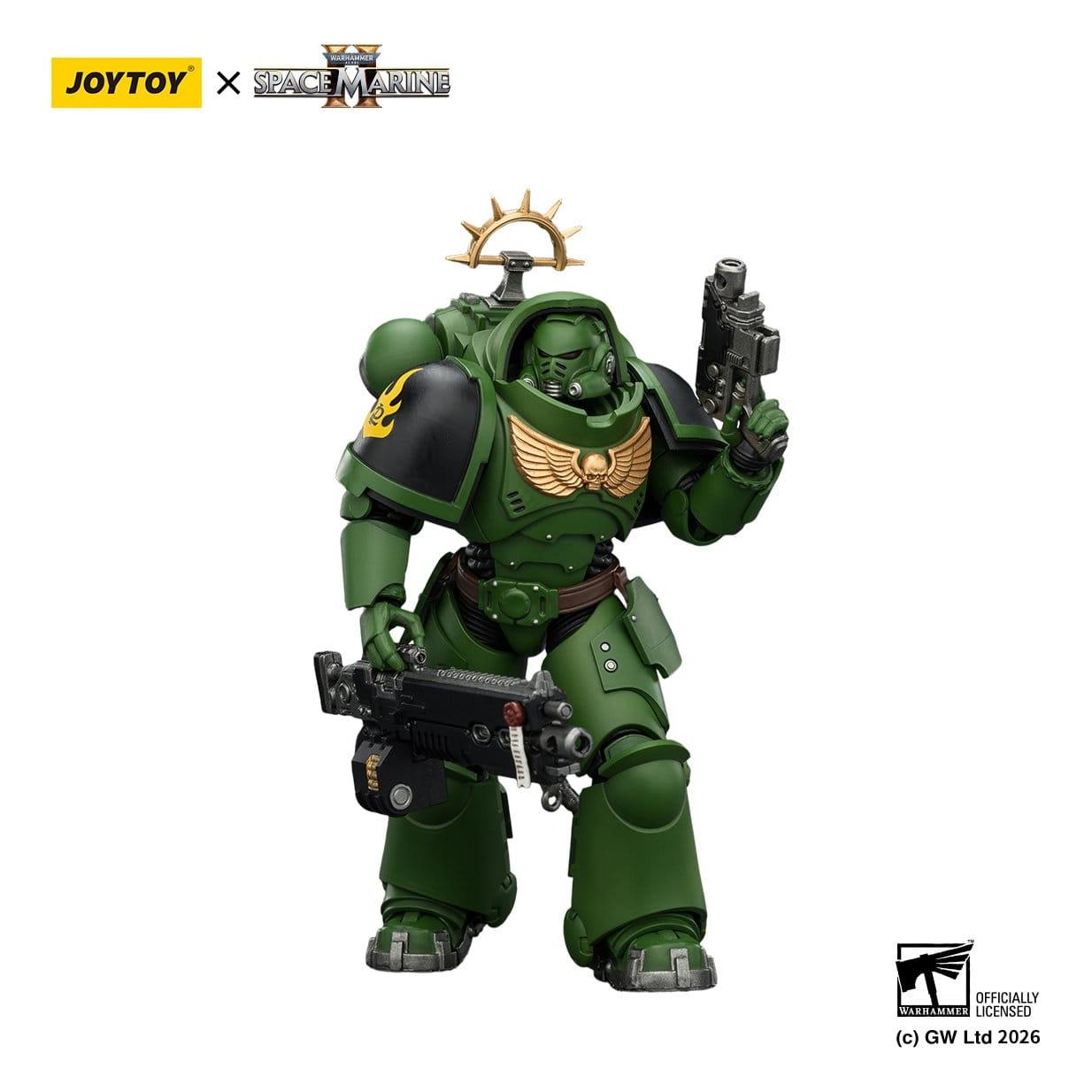 Warhammer 40k: Salamanders Heavy Intercessor (Game Edition, Spacemarine 2)-Actionfiguren-JoyToy-Mighty Underground