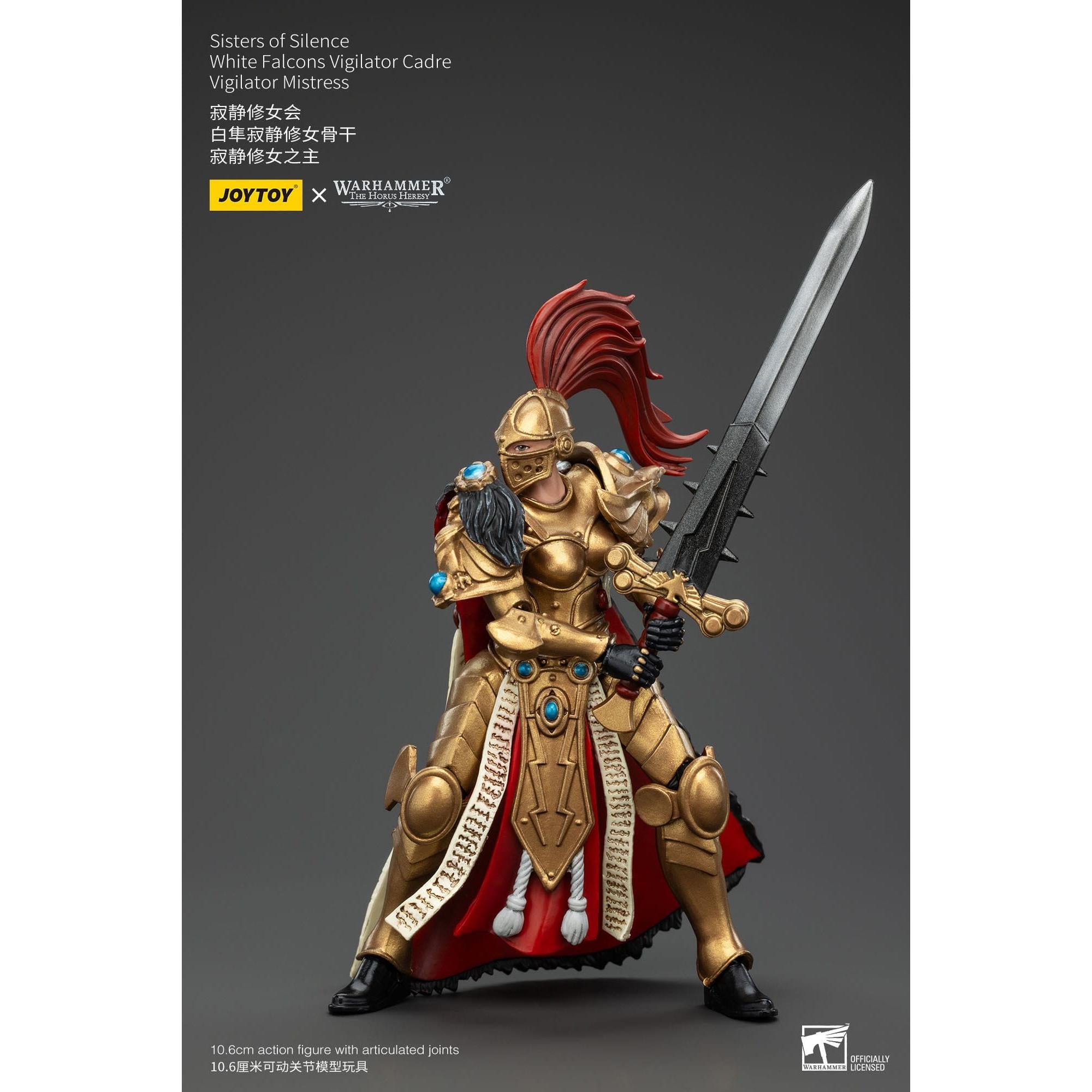 Warhammer 40k: Sisters of Silence White Falcons Vigilator Cadre Vigilator Mistress (The Horus Heresy)-Actionfiguren-JoyToy-Mighty Underground