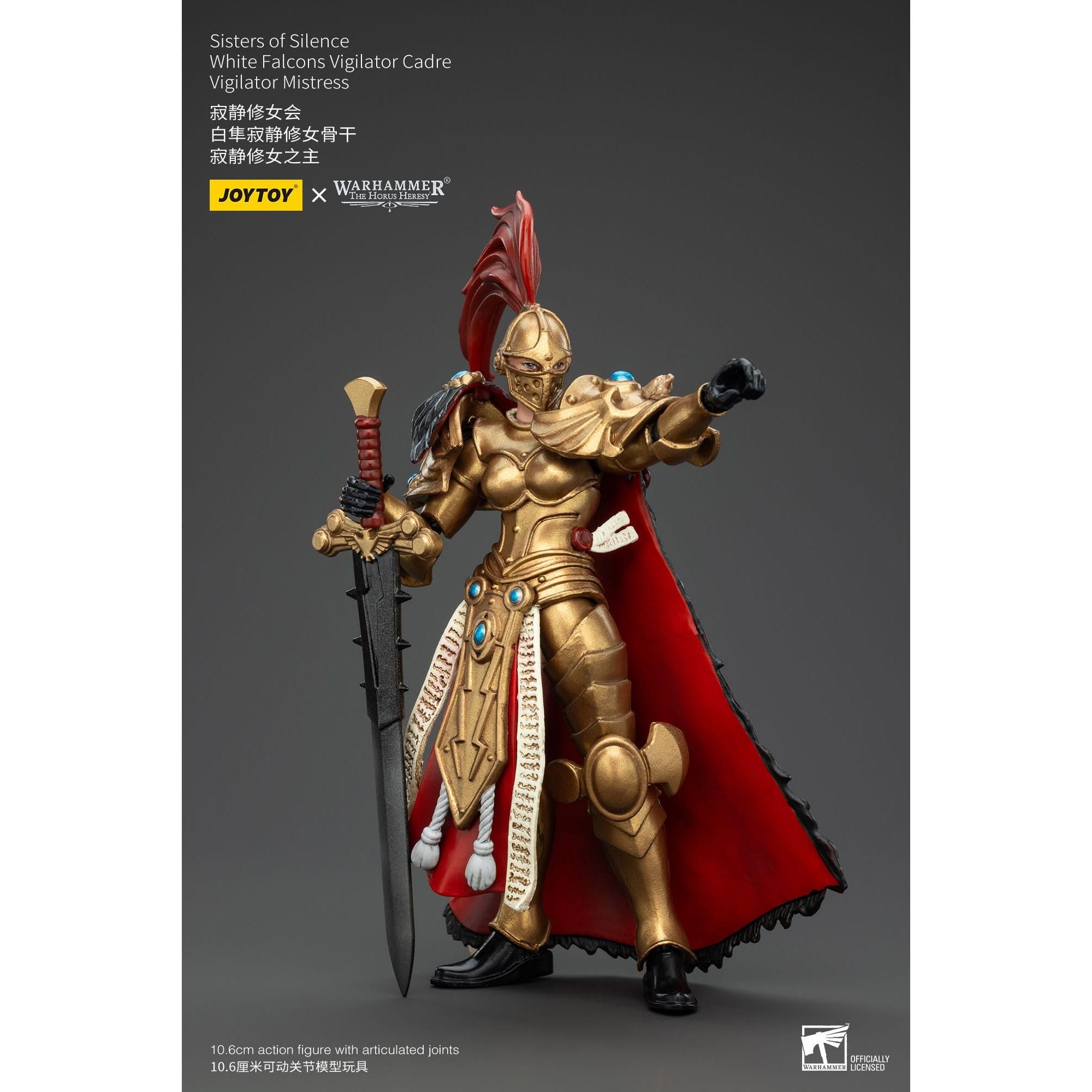Warhammer 40k: Sisters of Silence White Falcons Vigilator Cadre Vigilator Mistress (The Horus Heresy)-Actionfiguren-JoyToy-Mighty Underground