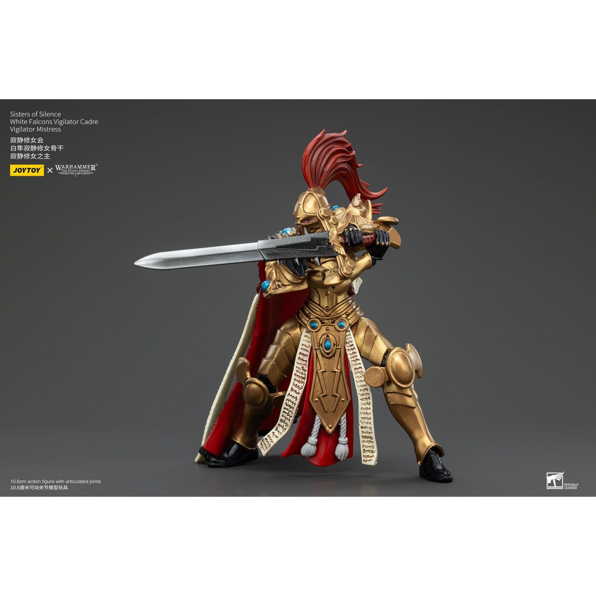 Warhammer 40k: Sisters of Silence White Falcons Vigilator Cadre Vigilator Mistress (The Horus Heresy)-Actionfiguren-JoyToy-Mighty Underground