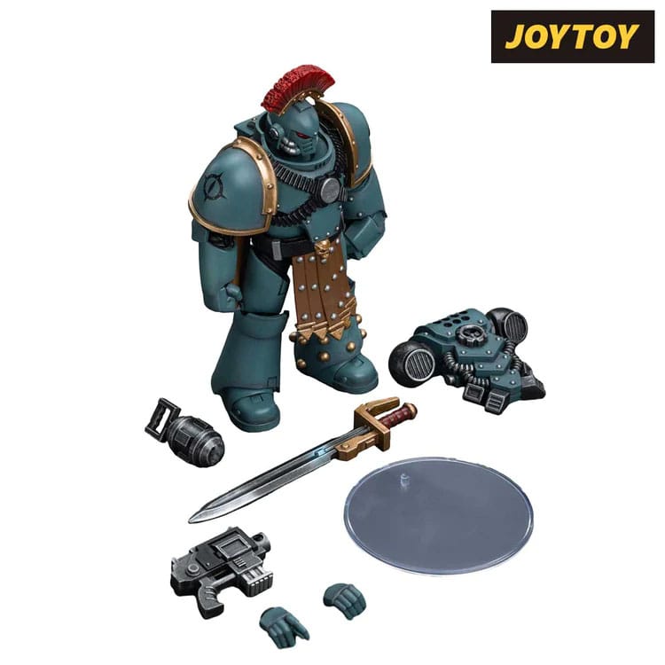 Warhammer 40k: Sons of Horus MKIV Tactical Squad Sergeant with Power Fist (The Horus Heresy)-Actionfiguren-JoyToy-Mighty Underground