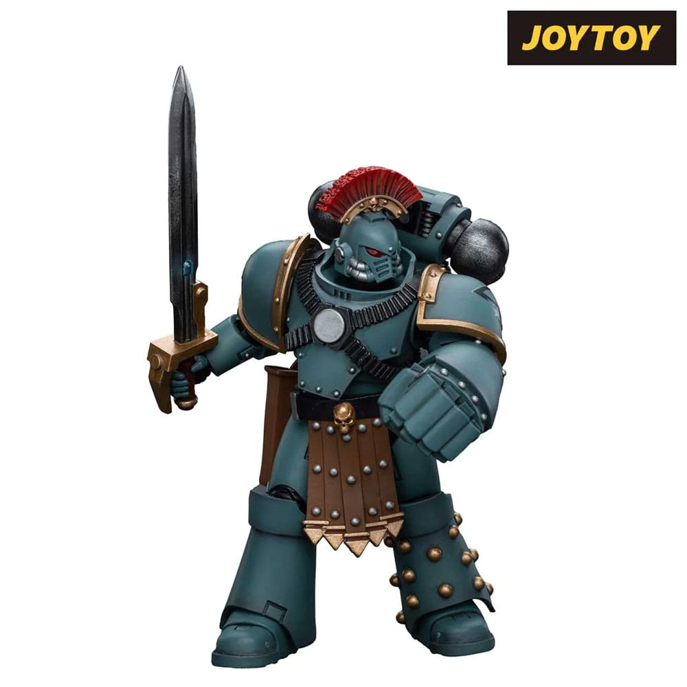 Warhammer 40k: Sons of Horus MKIV Tactical Squad Sergeant with Power Fist (The Horus Heresy)-Actionfiguren-JoyToy-Mighty Underground