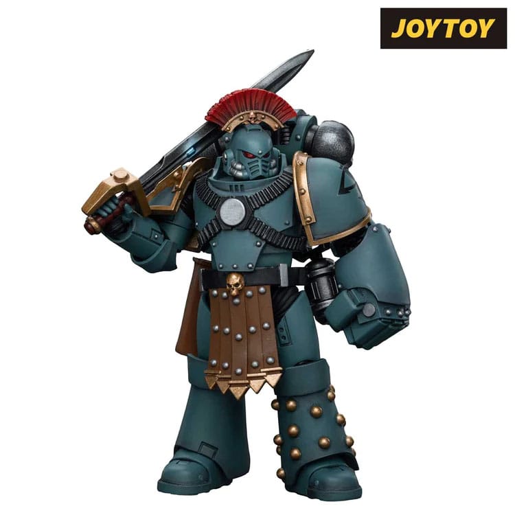 Warhammer 40k: Sons of Horus MKIV Tactical Squad Sergeant with Power Fist (The Horus Heresy)-Actionfiguren-JoyToy-Mighty Underground