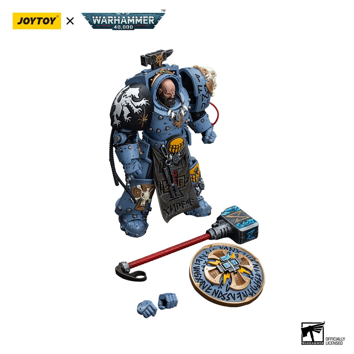 Warhammer 40k: Space Wolves Arjac Rockfist - 12 cm-Actionfiguren-JoyToy-Mighty Underground