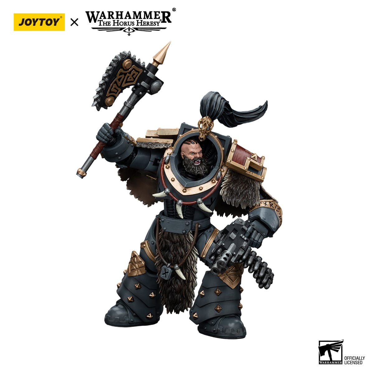 Warhammer 40k: Space Wolves Varagyr Wolf Guard Squad Varagyr Thegn (The Horus Heresy)-Actionfiguren-JoyToy-Mighty Underground