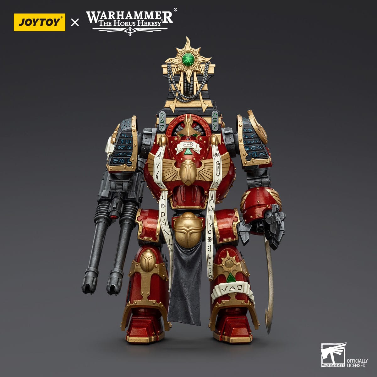 Warhammer 40k: Thousand Sons Contemptor-Osiron Dreadnought with Gravis Force Blade And Gravis Autocannon (The Horus Heresy)-Actionfiguren-JoyToy-Mighty Underground