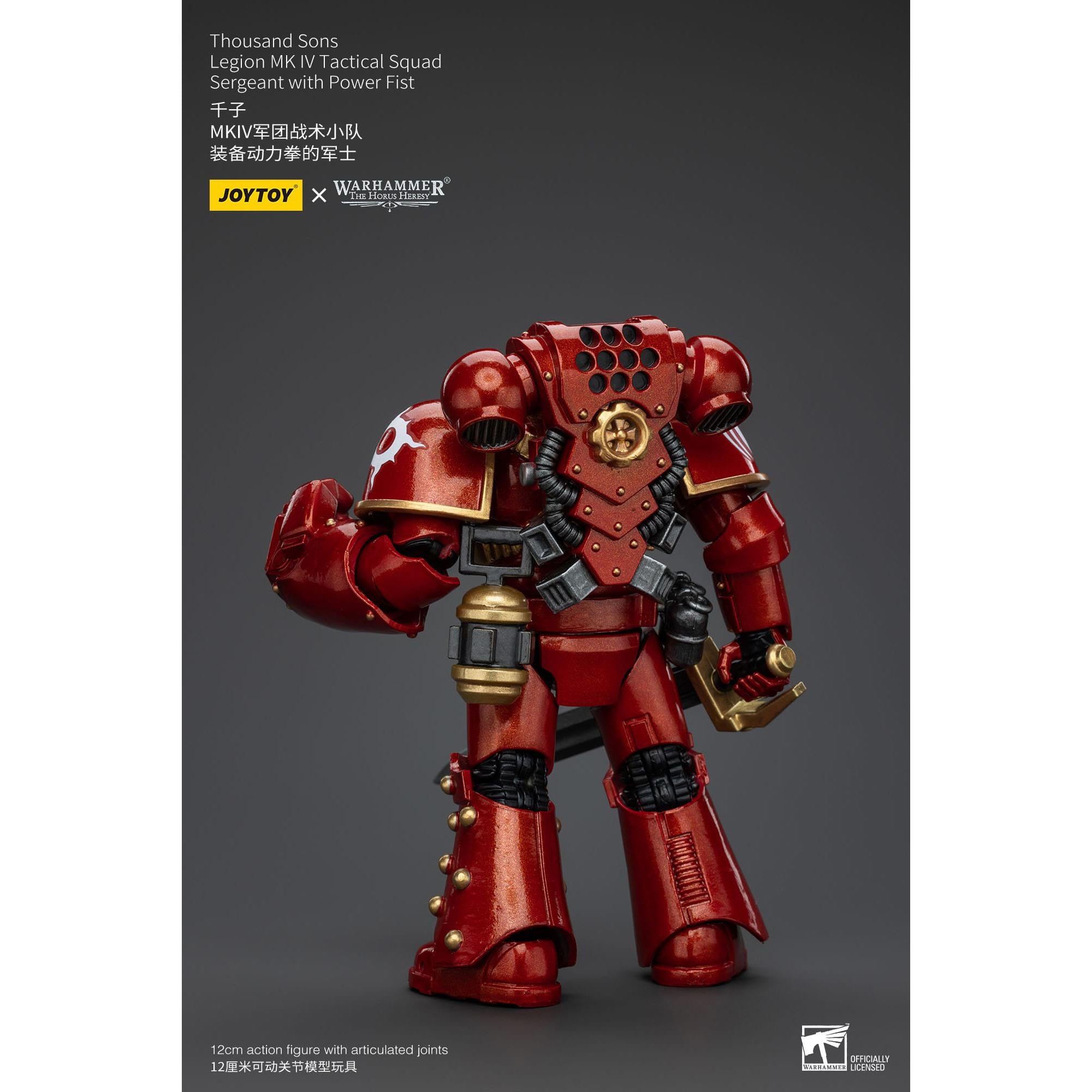 Warhammer 40k: Thousand Sons Legion MK IV Tactical Squad Sergeant with Power Fist (The Horus Heresy)-Actionfiguren-JoyToy-Mighty Underground