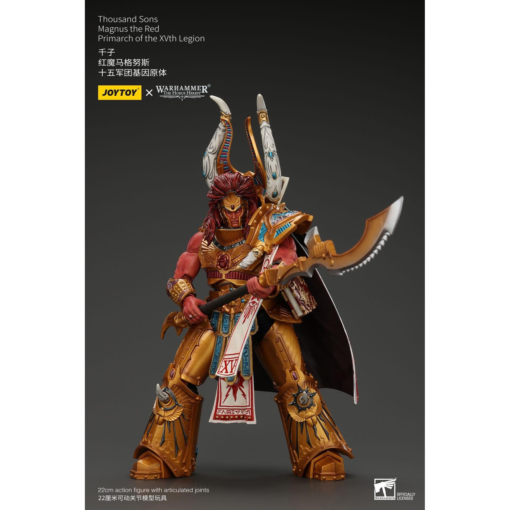 Warhammer 40k: Thousand sons Magnus the Red Primarch of the XVth Legion (The Horus Heresy)-Actionfiguren-JoyToy-Mighty Underground