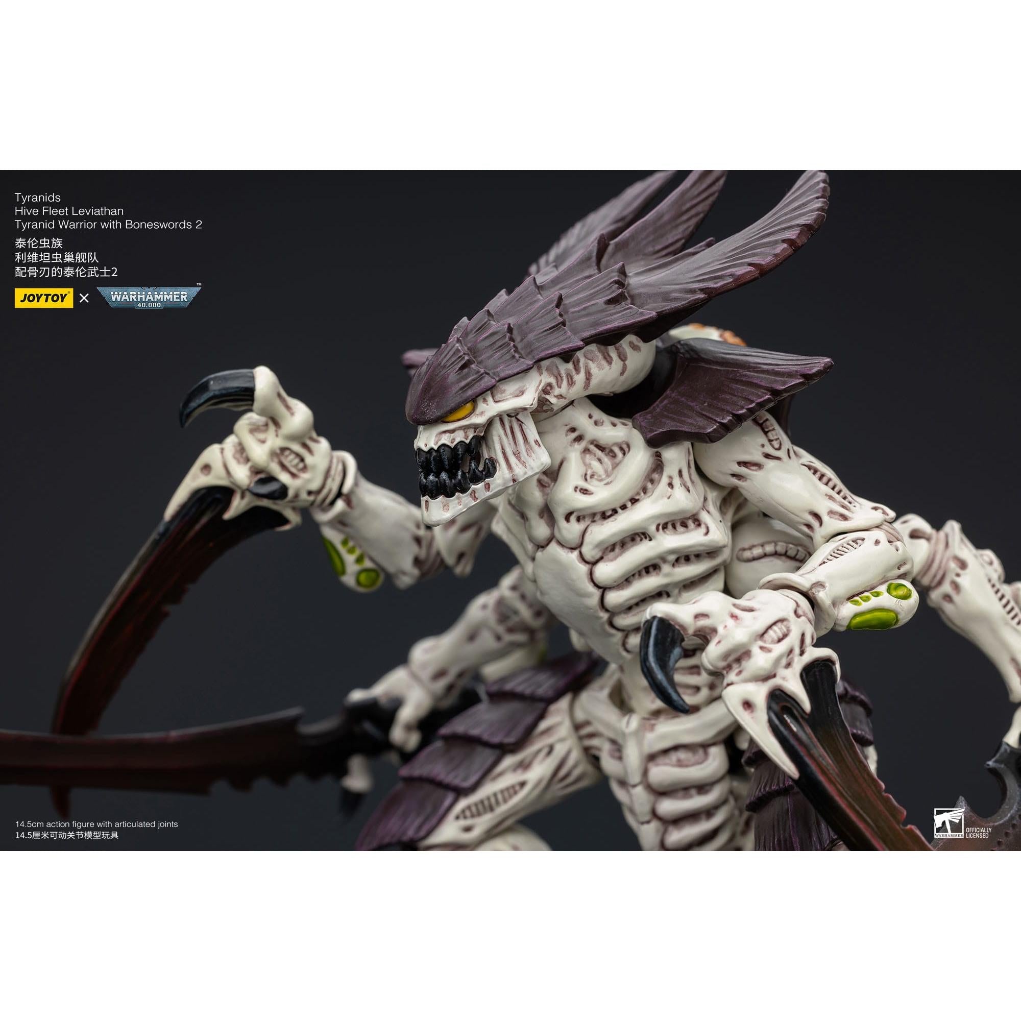 Warhammer 40k: Tyranids Hive Fleet Leviathan Tyranid Warrior with Boneswords 2-Actionfiguren-JoyToy-Mighty Underground