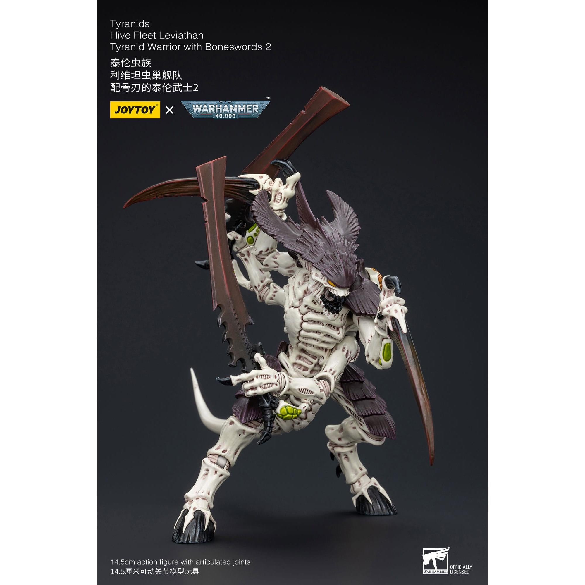 Warhammer 40k: Tyranids Hive Fleet Leviathan Tyranid Warrior with Boneswords 2-Actionfiguren-JoyToy-Mighty Underground