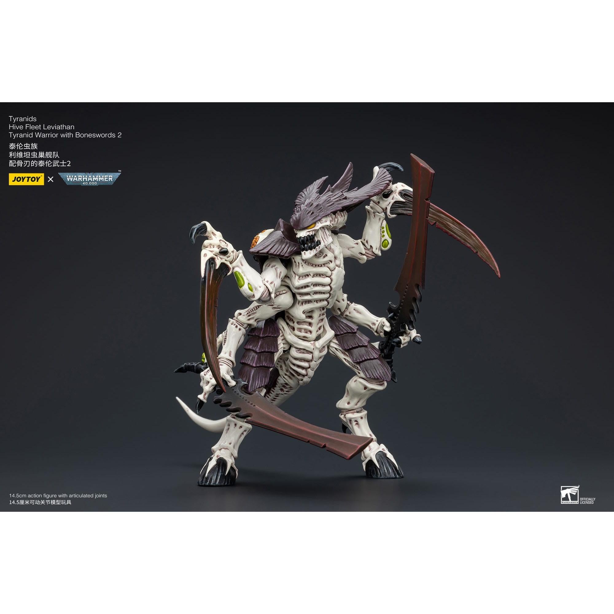 Warhammer 40k: Tyranids Hive Fleet Leviathan Tyranid Warrior with Boneswords 2-Actionfiguren-JoyToy-Mighty Underground