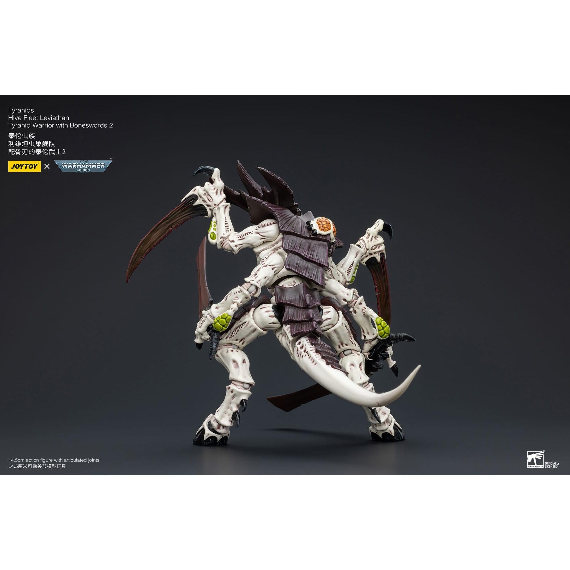 Warhammer 40k: Tyranids Hive Fleet Leviathan Tyranid Warrior with Boneswords 2-Actionfiguren-JoyToy-Mighty Underground