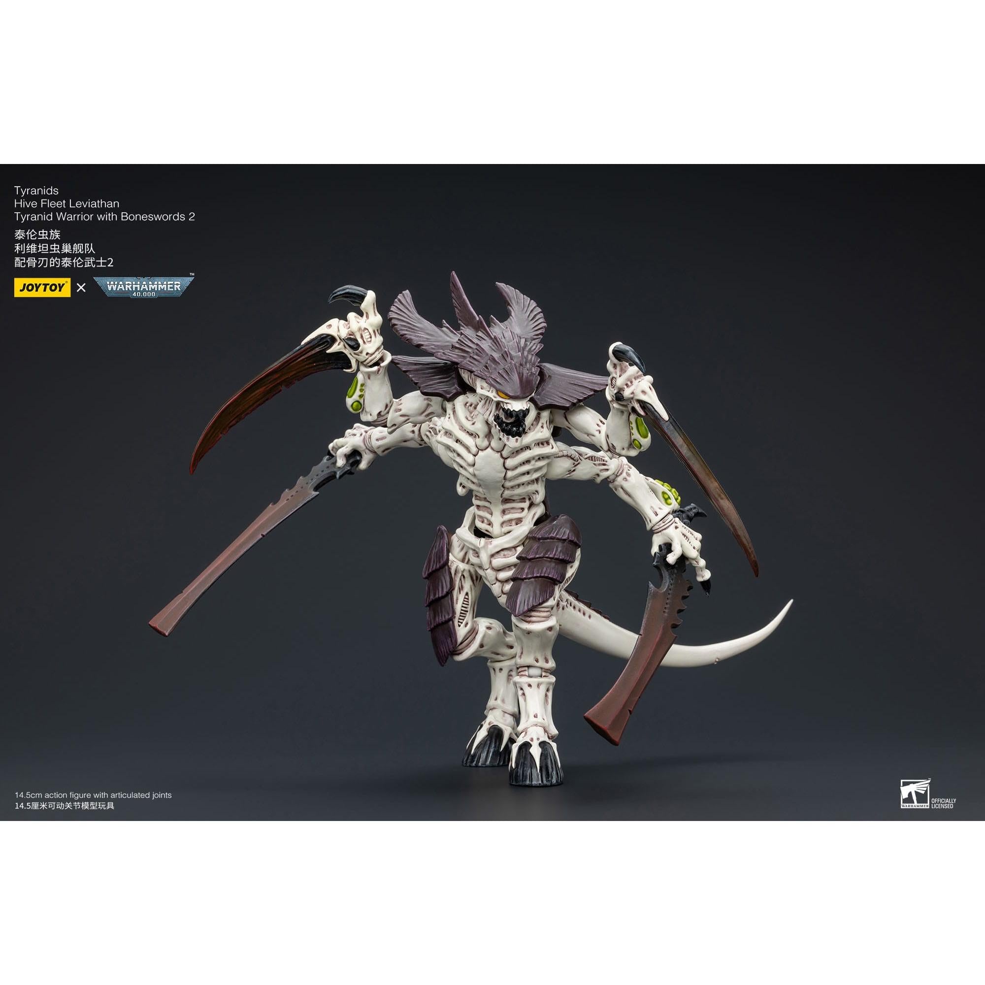 Warhammer 40k: Tyranids Hive Fleet Leviathan Tyranid Warrior with Boneswords 2-Actionfiguren-JoyToy-Mighty Underground