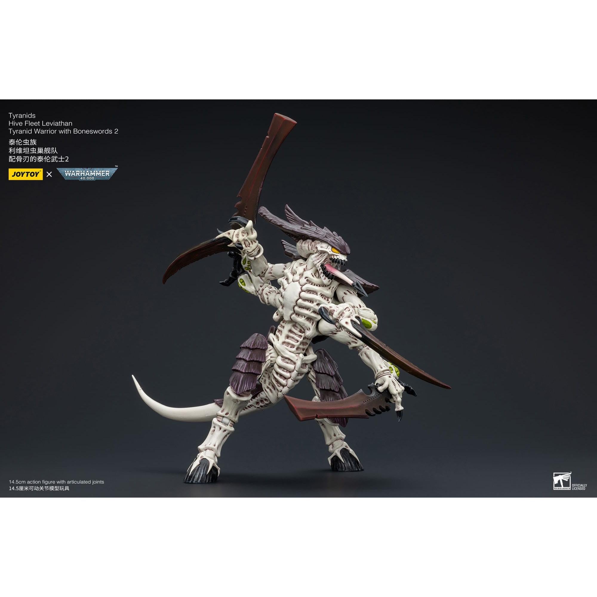 Warhammer 40k: Tyranids Hive Fleet Leviathan Tyranid Warrior with Boneswords 2-Actionfiguren-JoyToy-Mighty Underground
