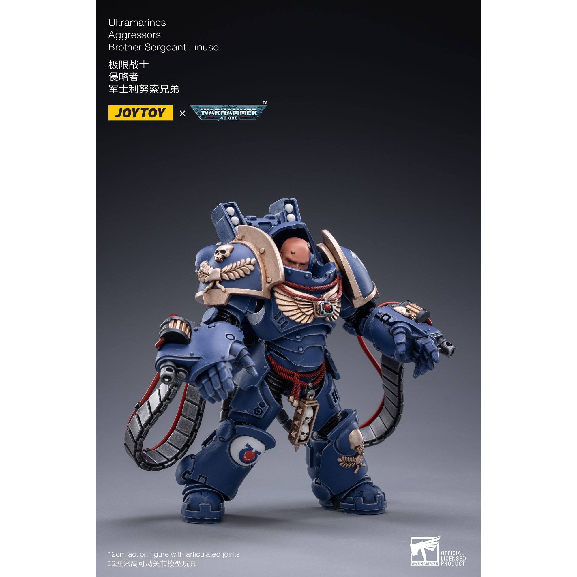 Warhammer 40k: Ultramarines Aggressors 3-Pack - 12 cm-Actionfiguren-JoyToy-Mighty Underground