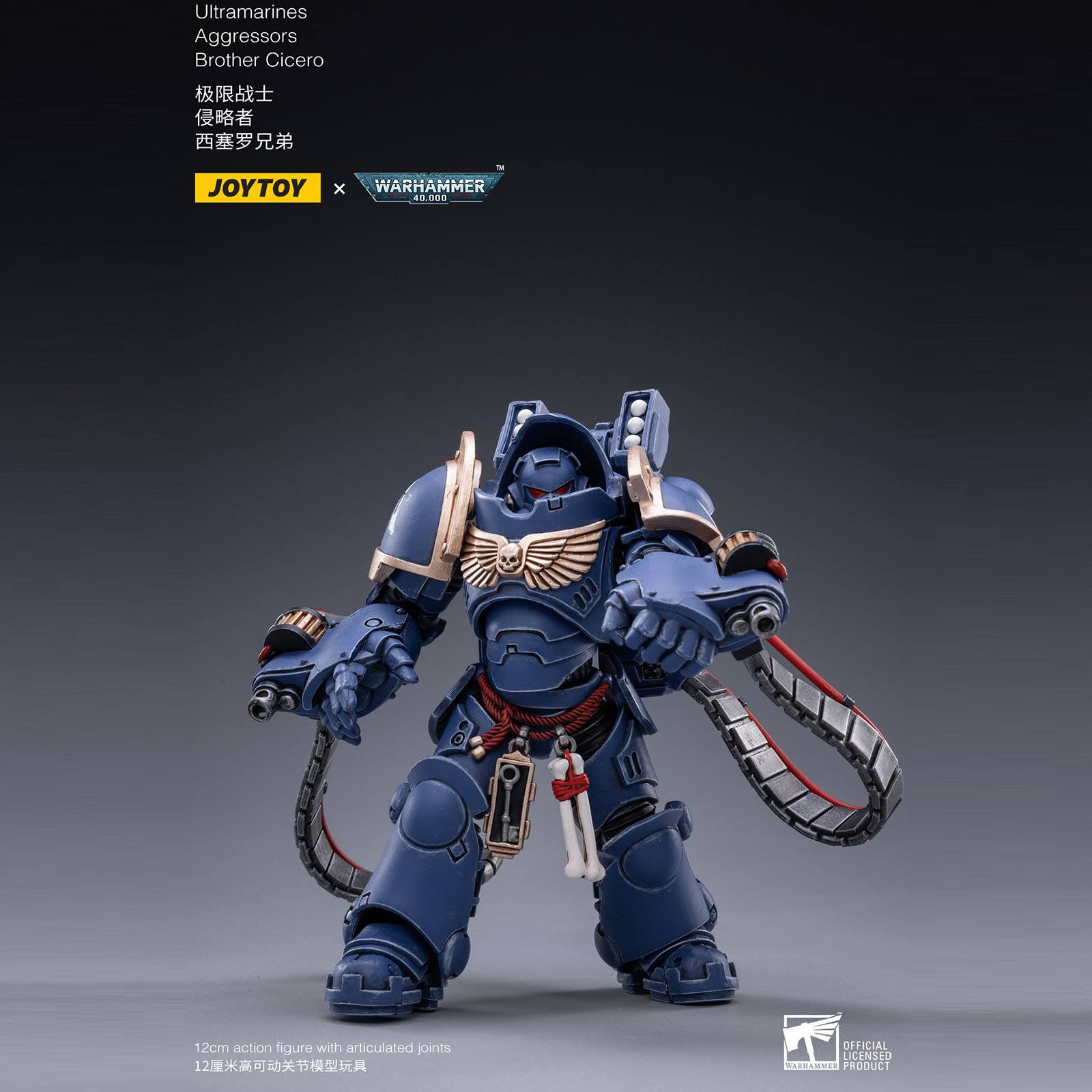 Warhammer 40k: Ultramarines Aggressors 3-Pack - 12 cm-Actionfiguren-JoyToy-Mighty Underground