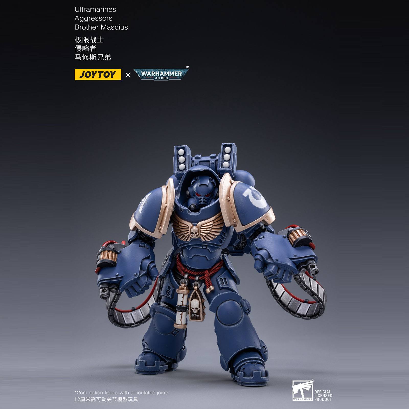 Warhammer 40k: Ultramarines Aggressors 3-Pack - 12 cm-Actionfiguren-JoyToy-Mighty Underground