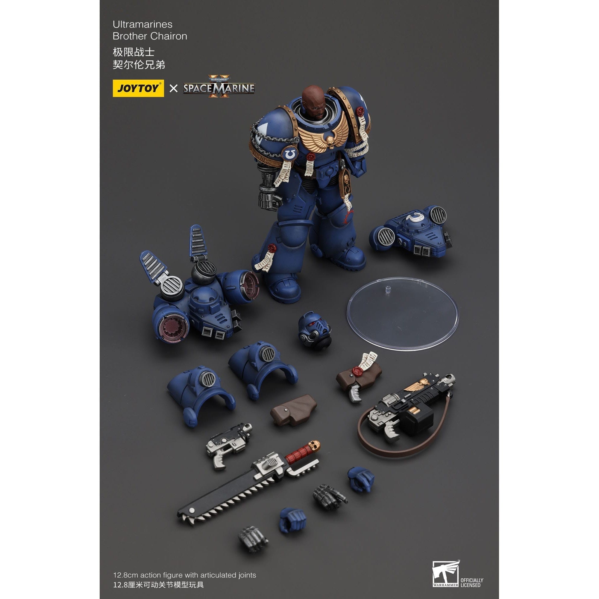 Warhammer 40k: Uitramarines Brother Chairon (Space Marine II)-Actionfiguren-JoyToy-Mighty Underground