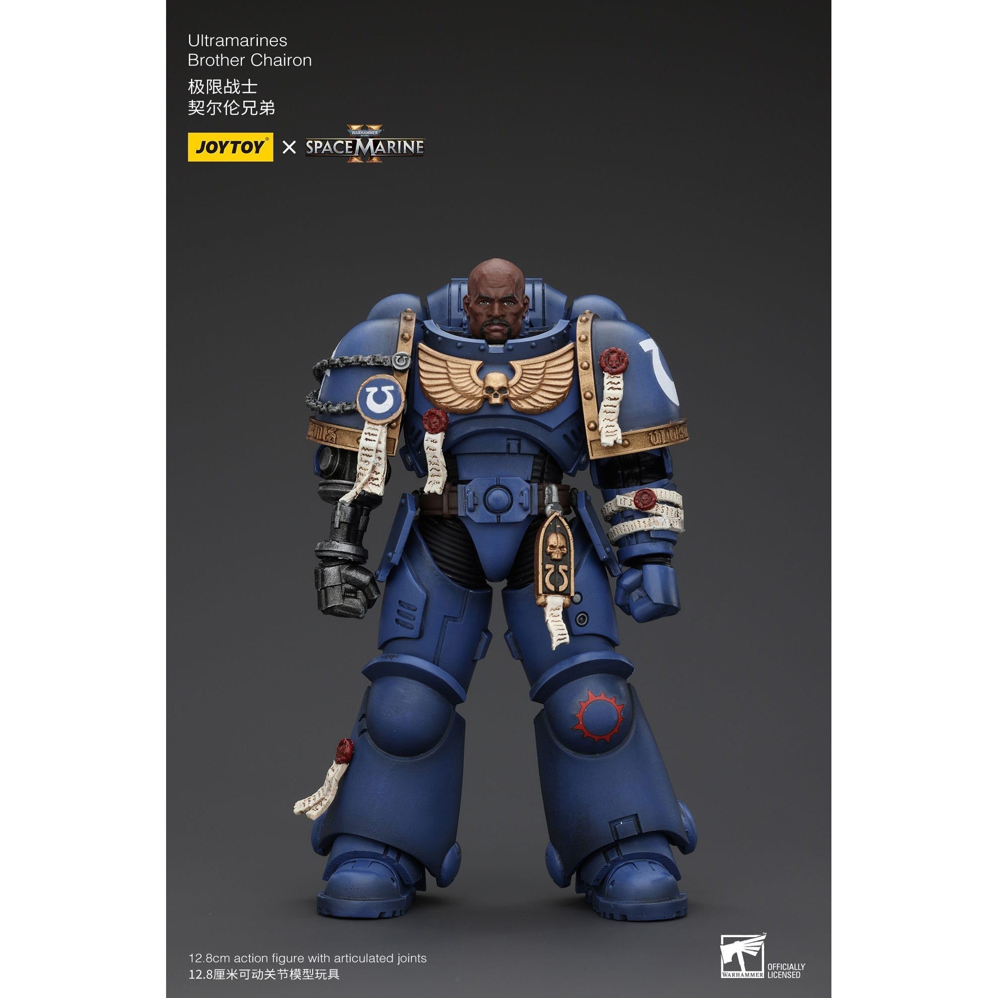 Warhammer 40k: Uitramarines Brother Chairon (Space Marine II)-Actionfiguren-JoyToy-Mighty Underground