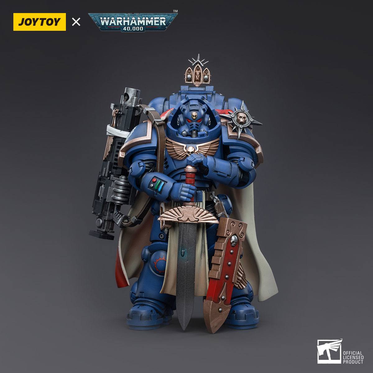 Warhammer 40k: Ultramarines Captain with Master-Crafted Heavy Bolt Rifle-Actionfiguren-JoyToy-Mighty Underground