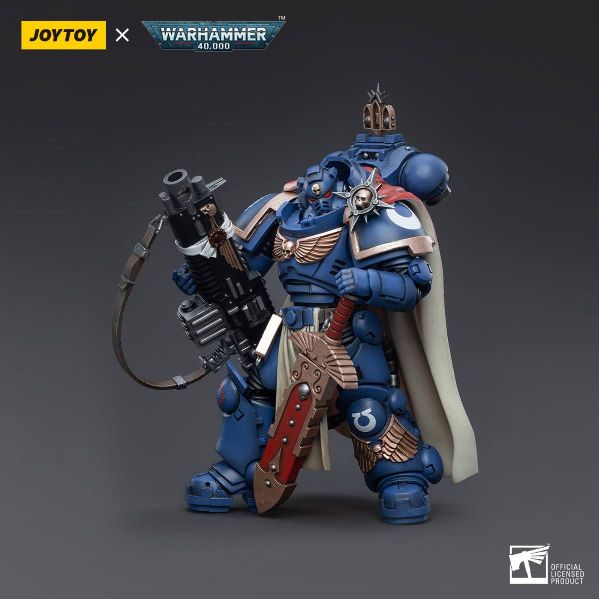 Warhammer 40k: Ultramarines Captain with Master-Crafted Heavy Bolt Rifle-Actionfiguren-JoyToy-Mighty Underground