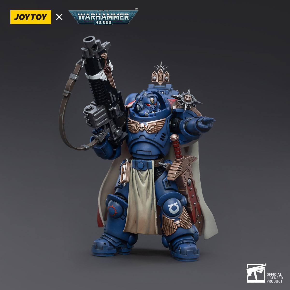 Warhammer 40k: Ultramarines Captain with Master-Crafted Heavy Bolt Rifle-Actionfiguren-JoyToy-Mighty Underground