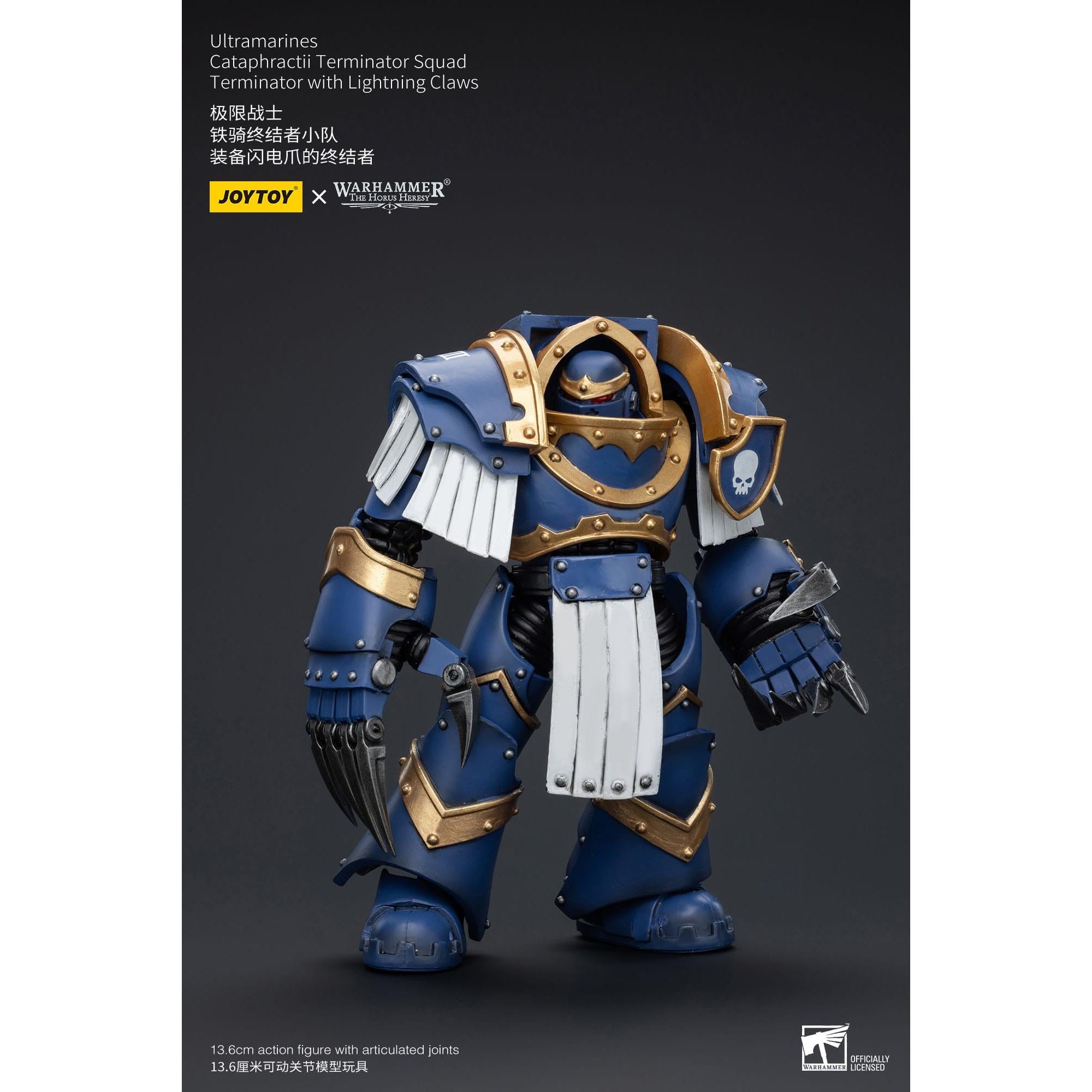 Warhammer 40k: Ultramarines Cataphractii Terminator Squad Terminator with Lightning Claws (The Horus Heresy)-Actionfiguren-JoyToy-Mighty Underground