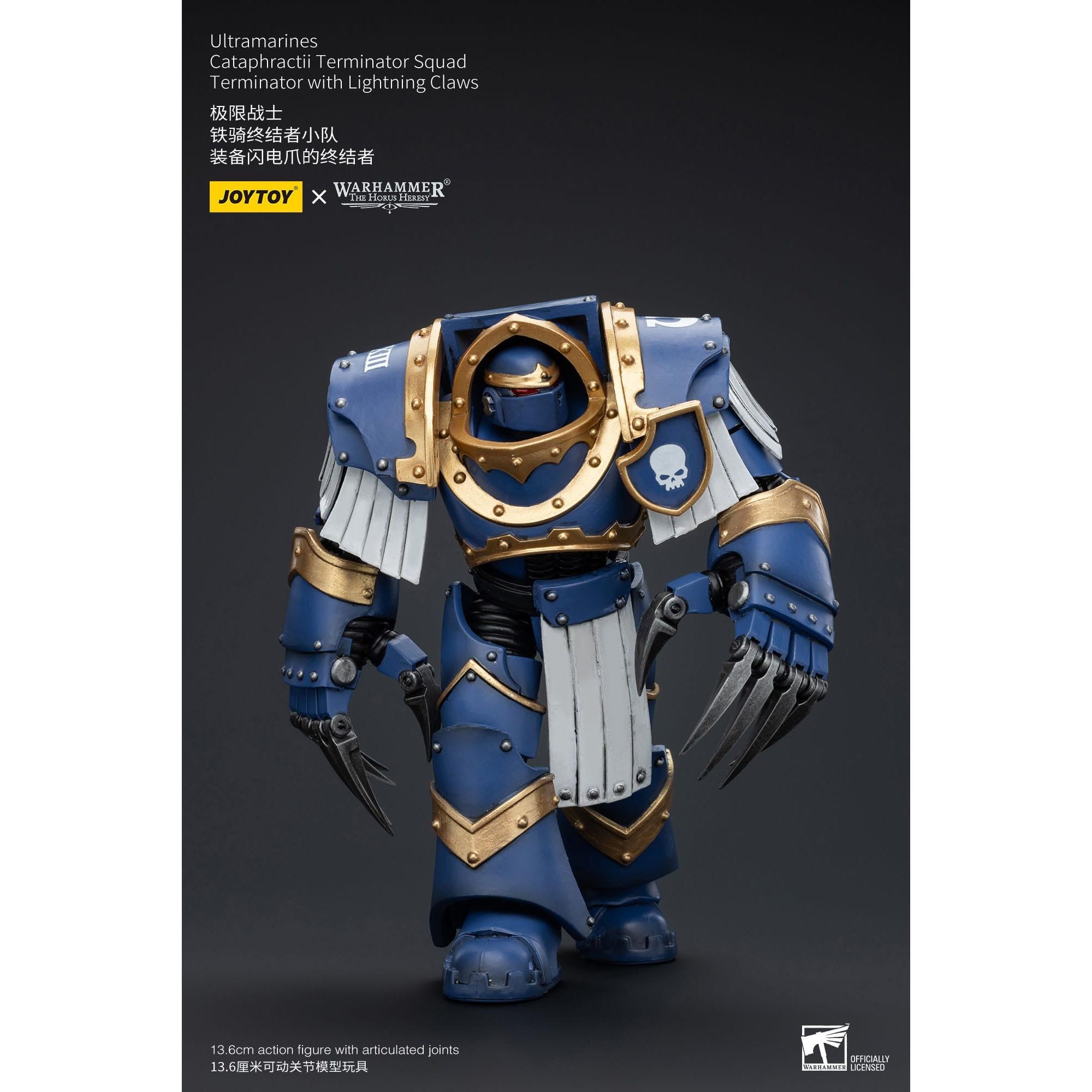 Warhammer 40k: Ultramarines Cataphractii Terminator Squad Terminator with Lightning Claws (The Horus Heresy)-Actionfiguren-JoyToy-Mighty Underground