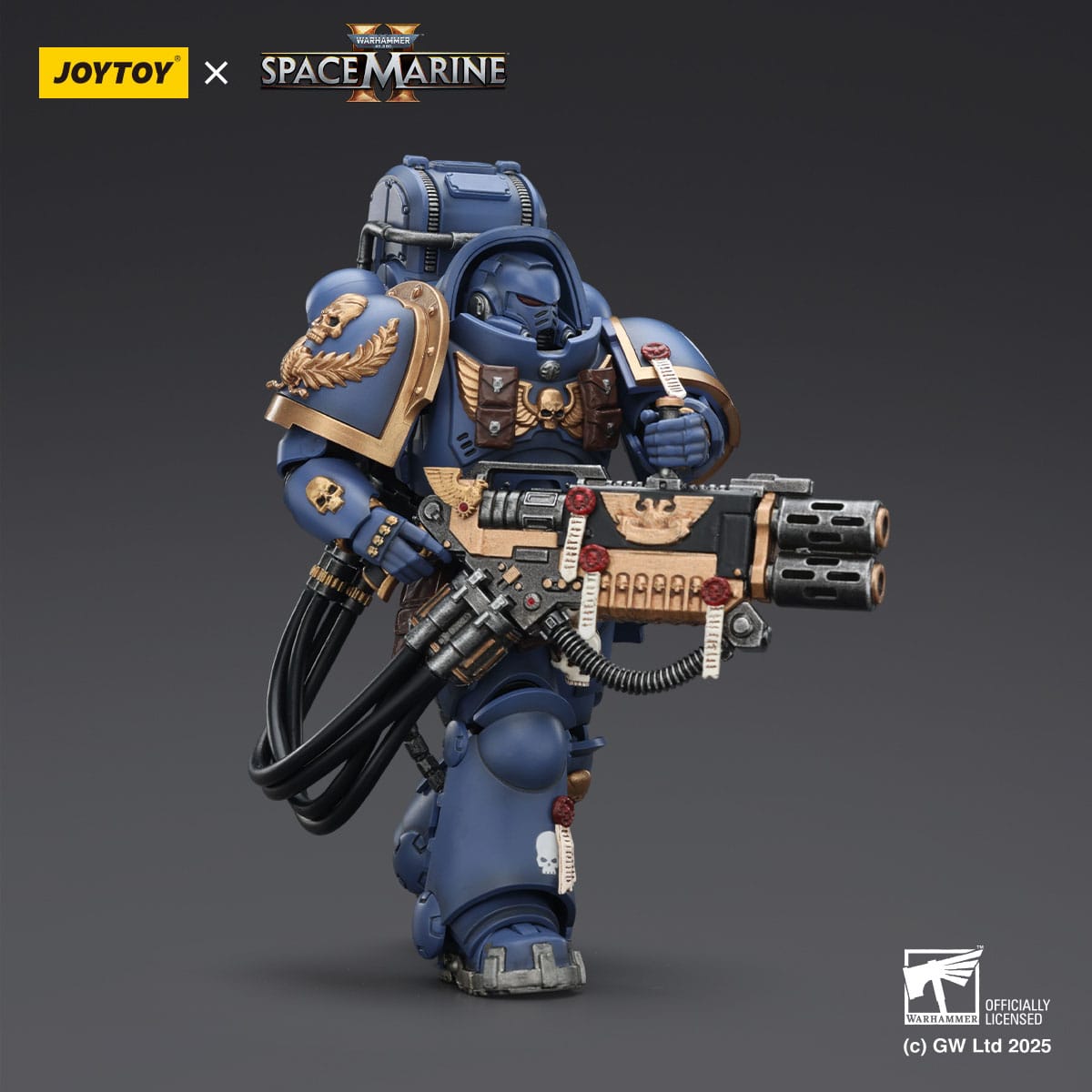 Warhammer 40k: Ultramarines Heavy Artificer Armor with Relic Multi-Melta (Space Marine 2)-Actionfiguren-JoyToy-Mighty Underground