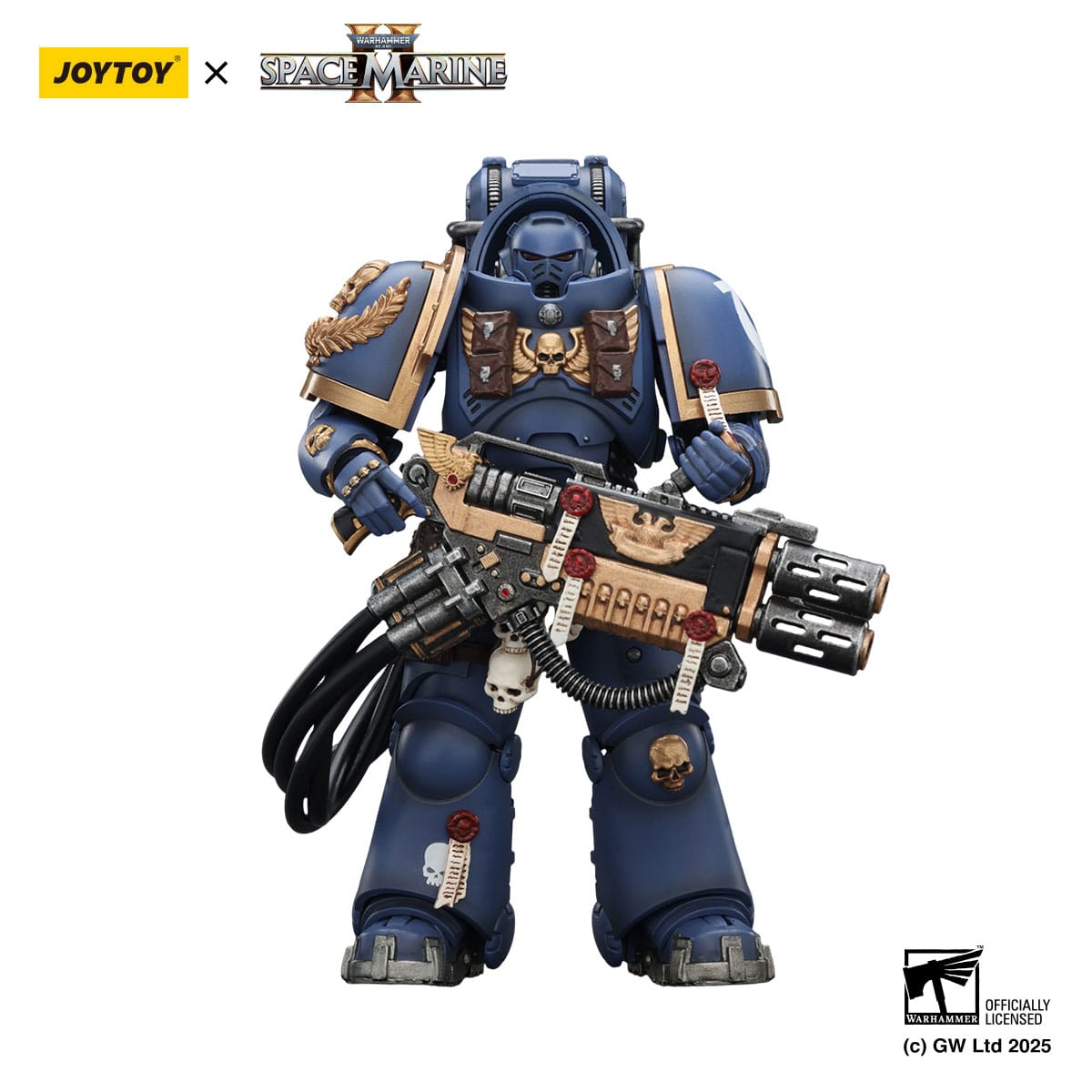Warhammer 40k: Ultramarines Heavy Artificer Armor with Relic Multi-Melta (Space Marine 2)-Actionfiguren-JoyToy-Mighty Underground