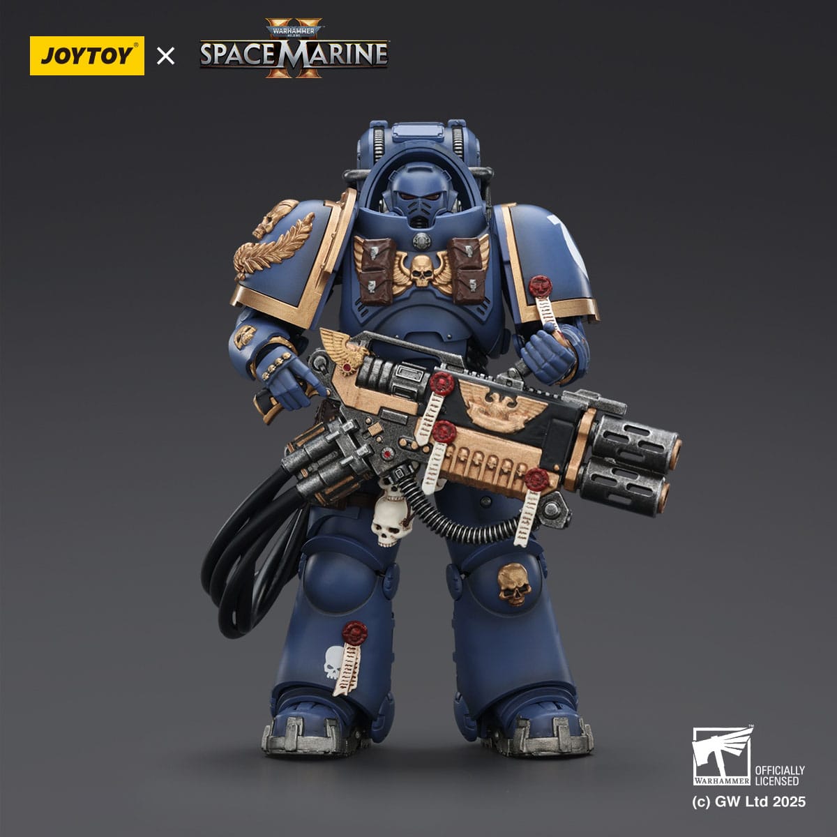 Warhammer 40k: Ultramarines Heavy Artificer Armor with Relic Multi-Melta (Space Marine 2)-Actionfiguren-JoyToy-Mighty Underground