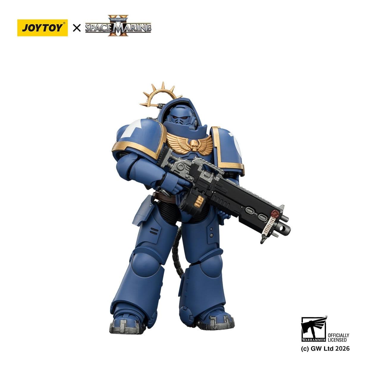 Warhammer 40k: Ultramarines Heavy Intercessor (Game Edition, Spacemarine 2)-Actionfiguren-JoyToy-Mighty Underground