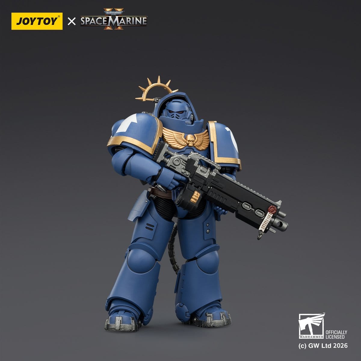 Warhammer 40k: Ultramarines Heavy Intercessor (Game Edition, Spacemarine 2)-Actionfiguren-JoyToy-Mighty Underground