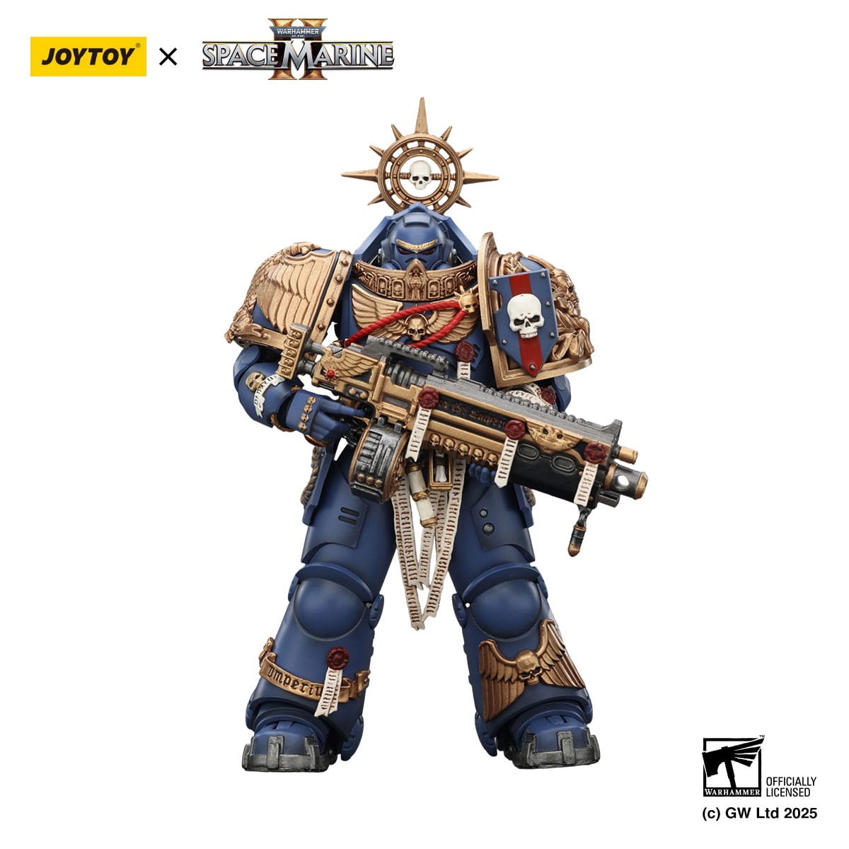 Warhammer 40k: Ultramarines Heavy Relic Primus Armor with Heavy Relic Bolt Rifle (Space Marine 2)-Actionfiguren-JoyToy-Mighty Underground