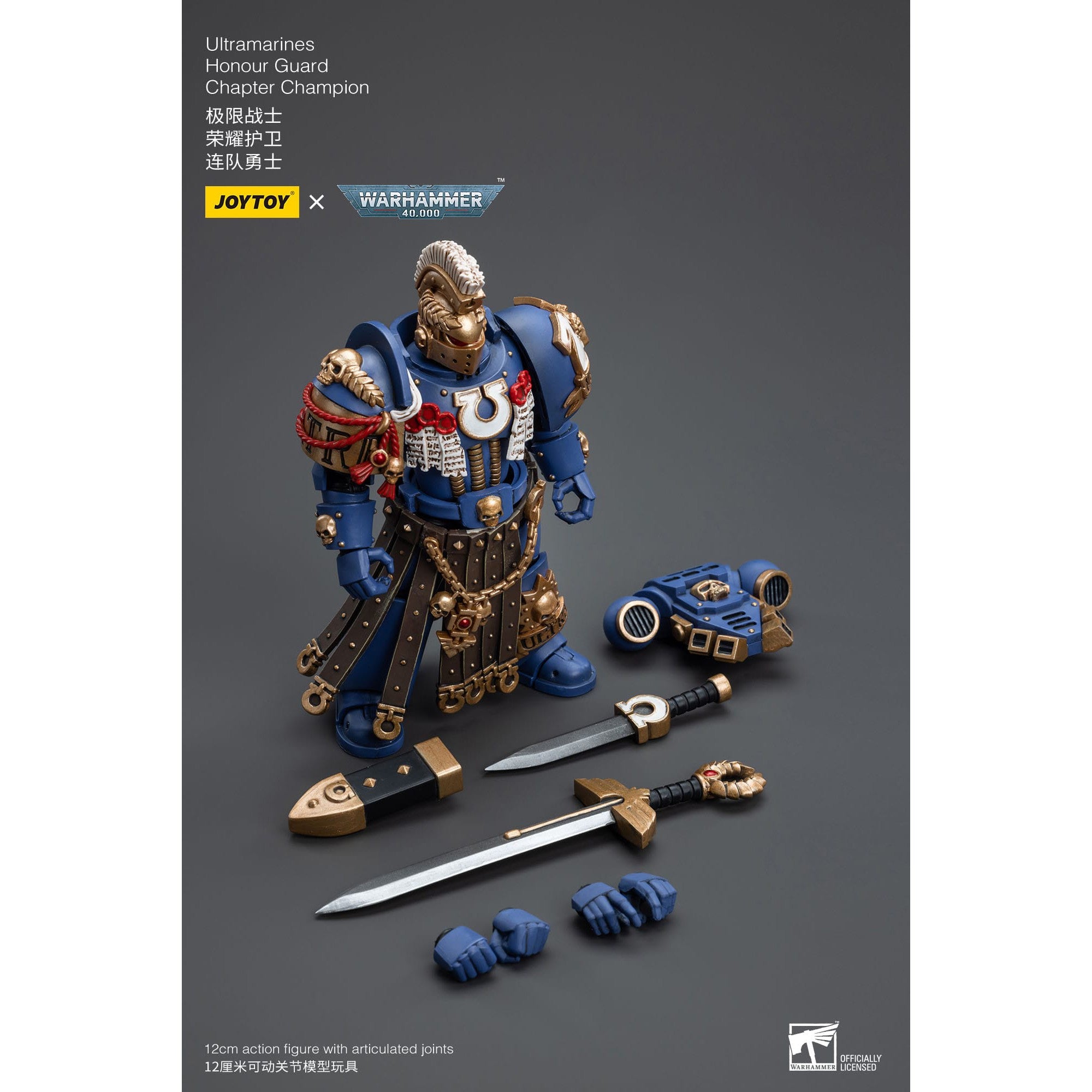 Warhammer 40k: Ultramarines Honour Guard Chapter Champion - 12 cm-Actionfiguren-JoyToy-Mighty Underground