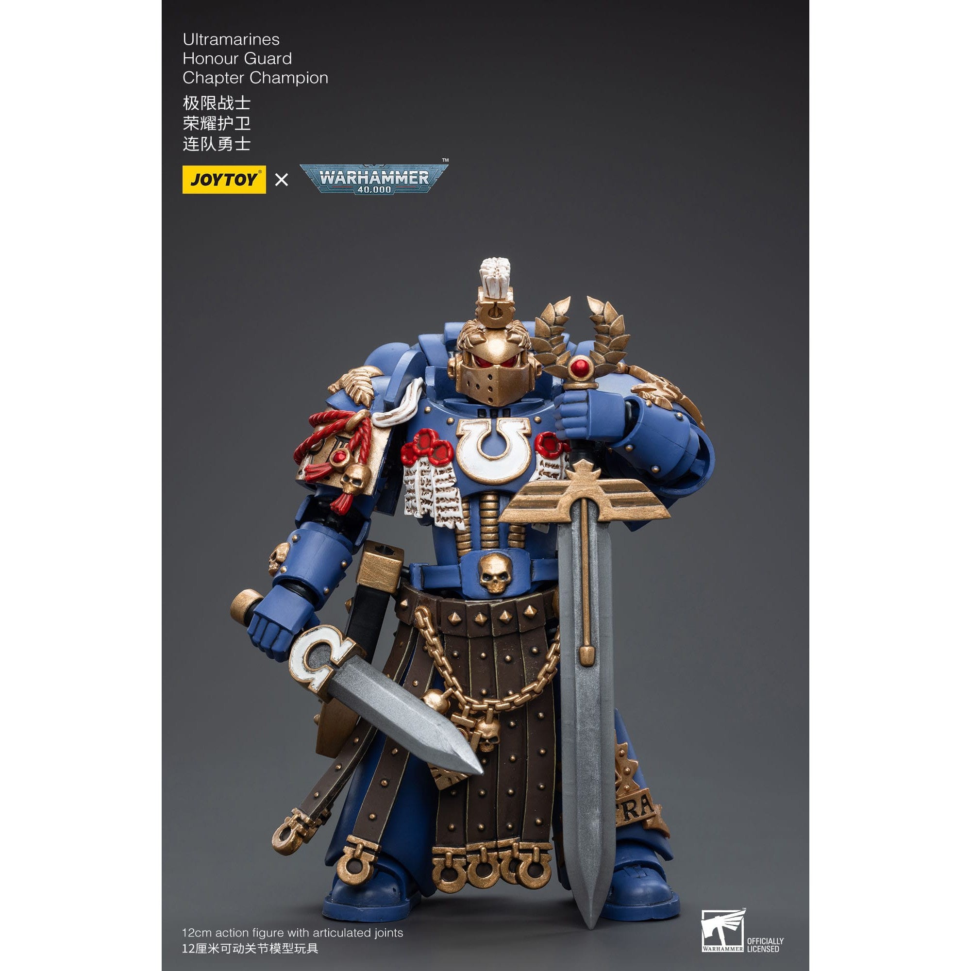 Warhammer 40k: Ultramarines Honour Guard Chapter Champion - 12 cm-Actionfiguren-JoyToy-Mighty Underground