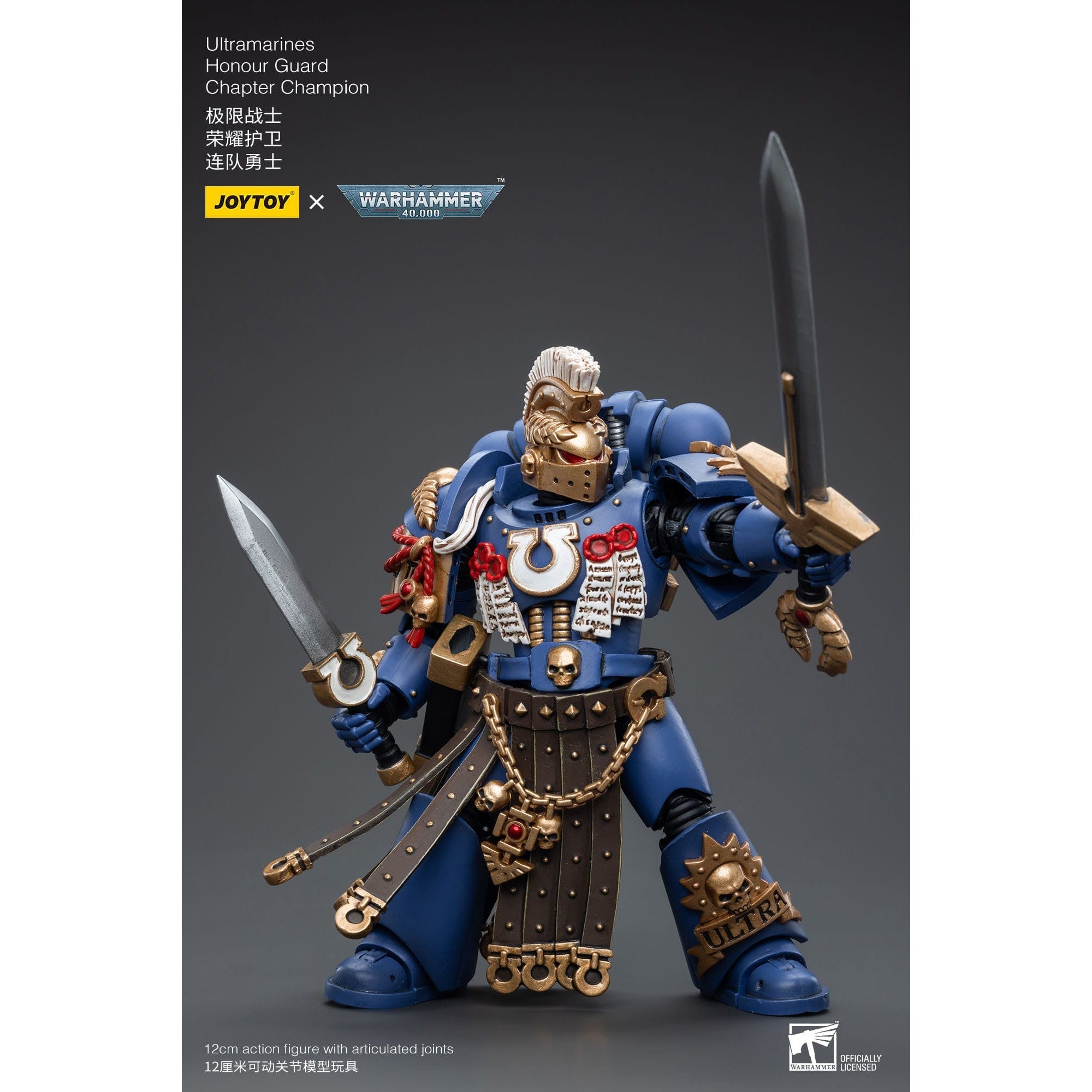 Warhammer 40k: Ultramarines Honour Guard Chapter Champion - 12 cm-Actionfiguren-JoyToy-Mighty Underground