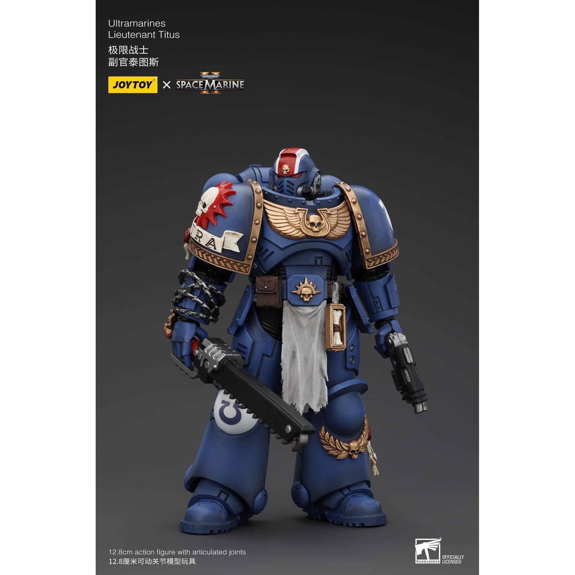 Warhammer 40k: Uitramarines Lieutenant Titus (Space Marine II)-Actionfiguren-JoyToy-Mighty Underground