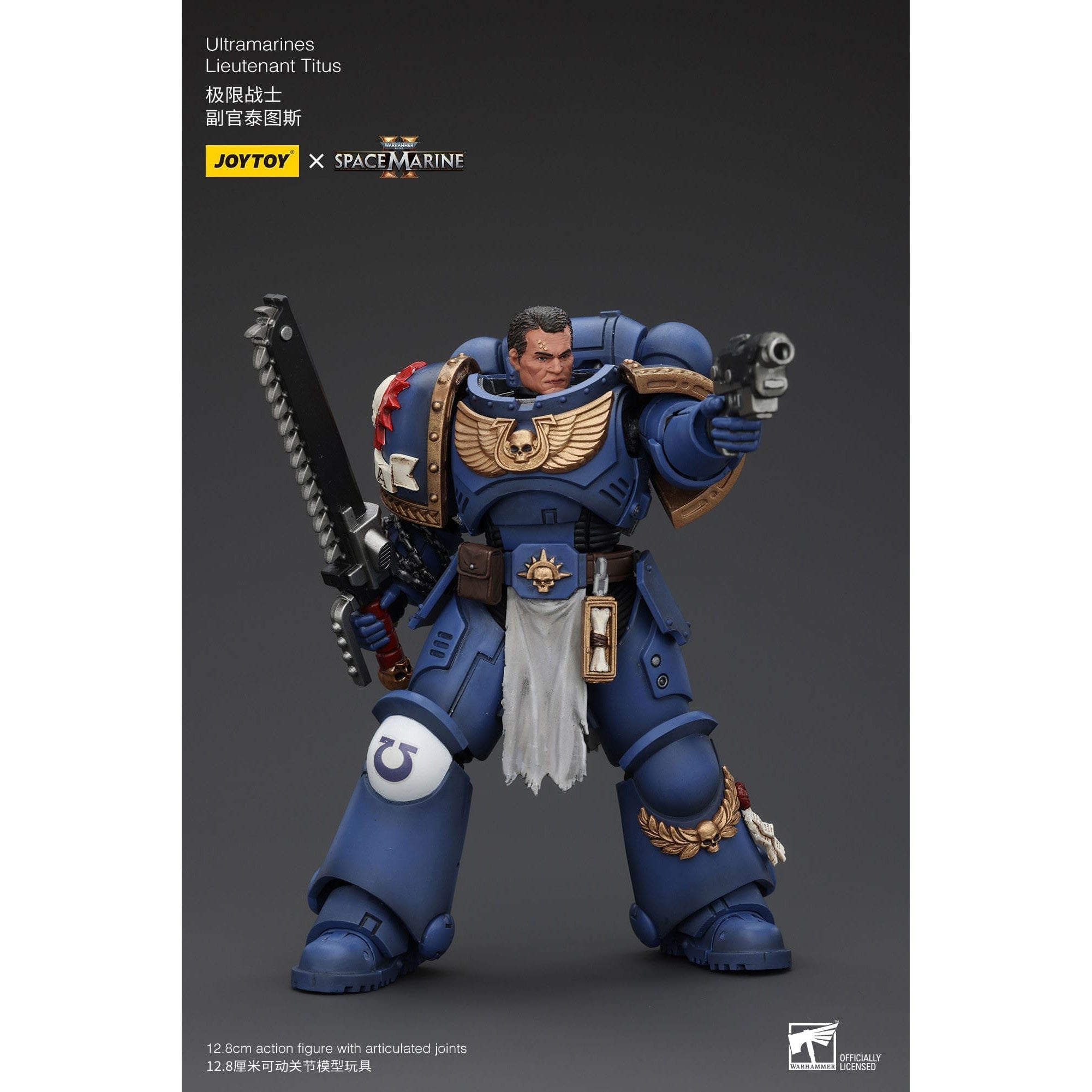 Warhammer 40k: Uitramarines Lieutenant Titus (Space Marine II)-Actionfiguren-JoyToy-Mighty Underground