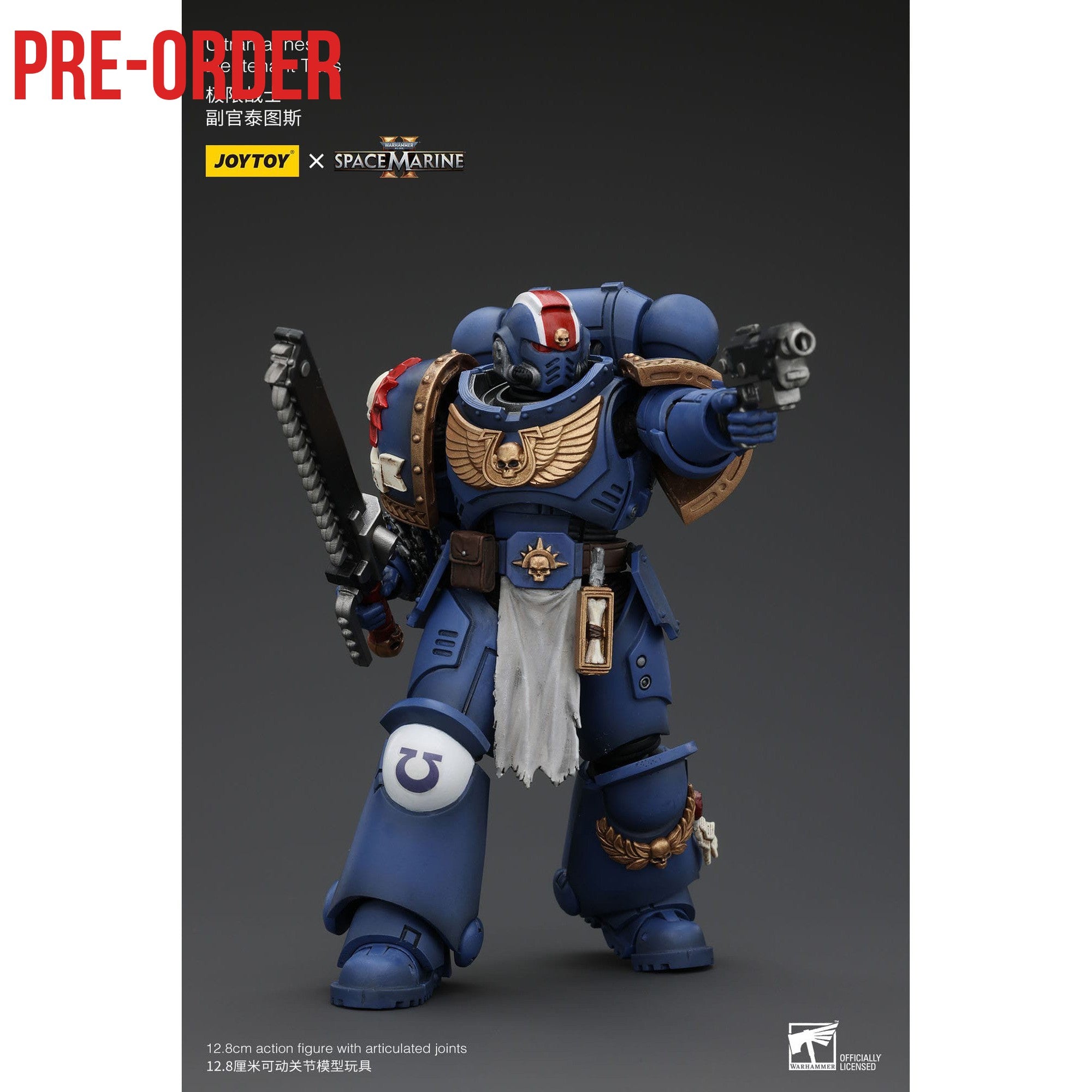 Warhammer 40k: Uitramarines Lieutenant Titus (Space Marine II)-Actionfiguren-JoyToy-Mighty Underground