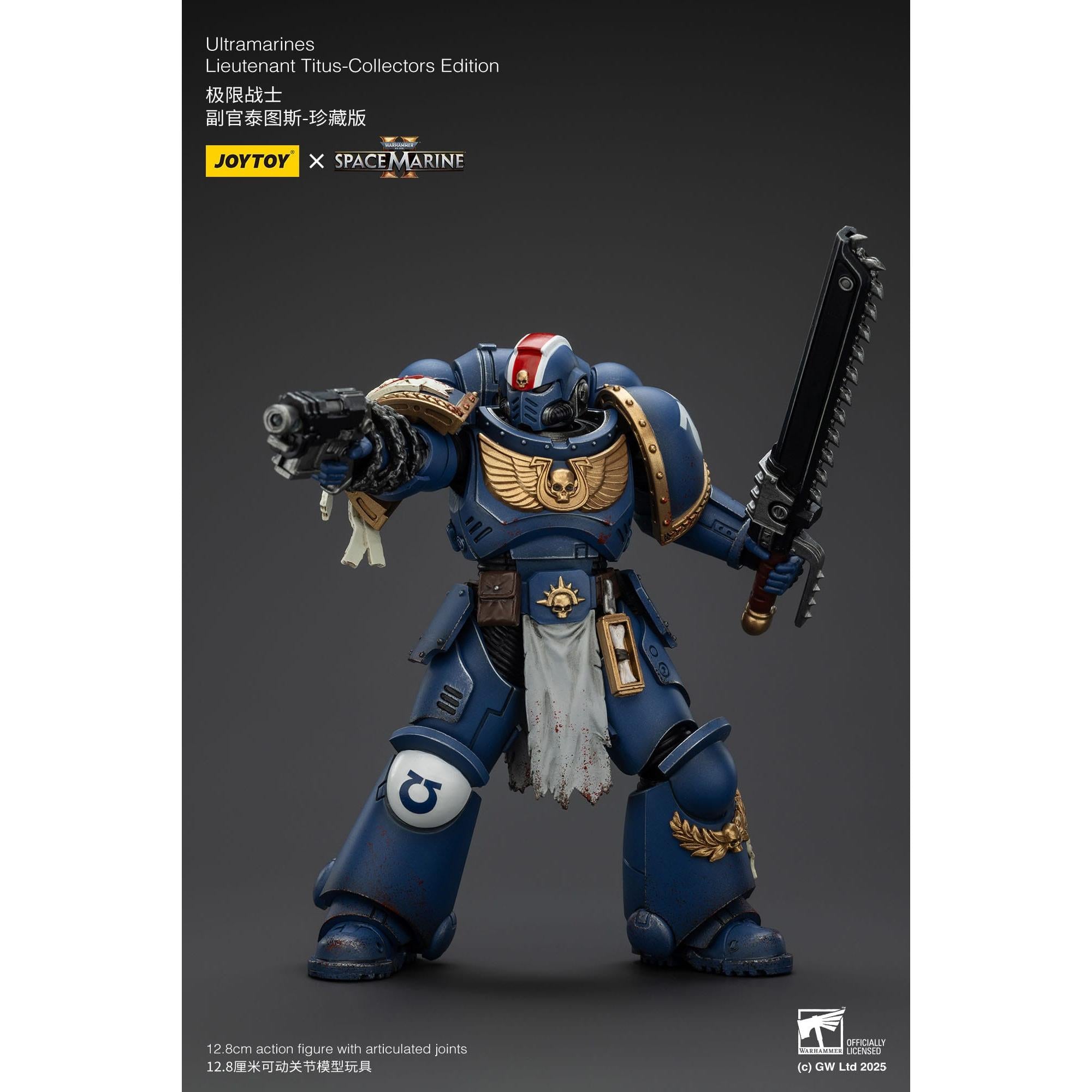 Warhammer 40k: Ultramarines Lieutenant Titus (Space Marine II) [Collectors Edition]-Actionfiguren-JoyToy-Mighty Underground