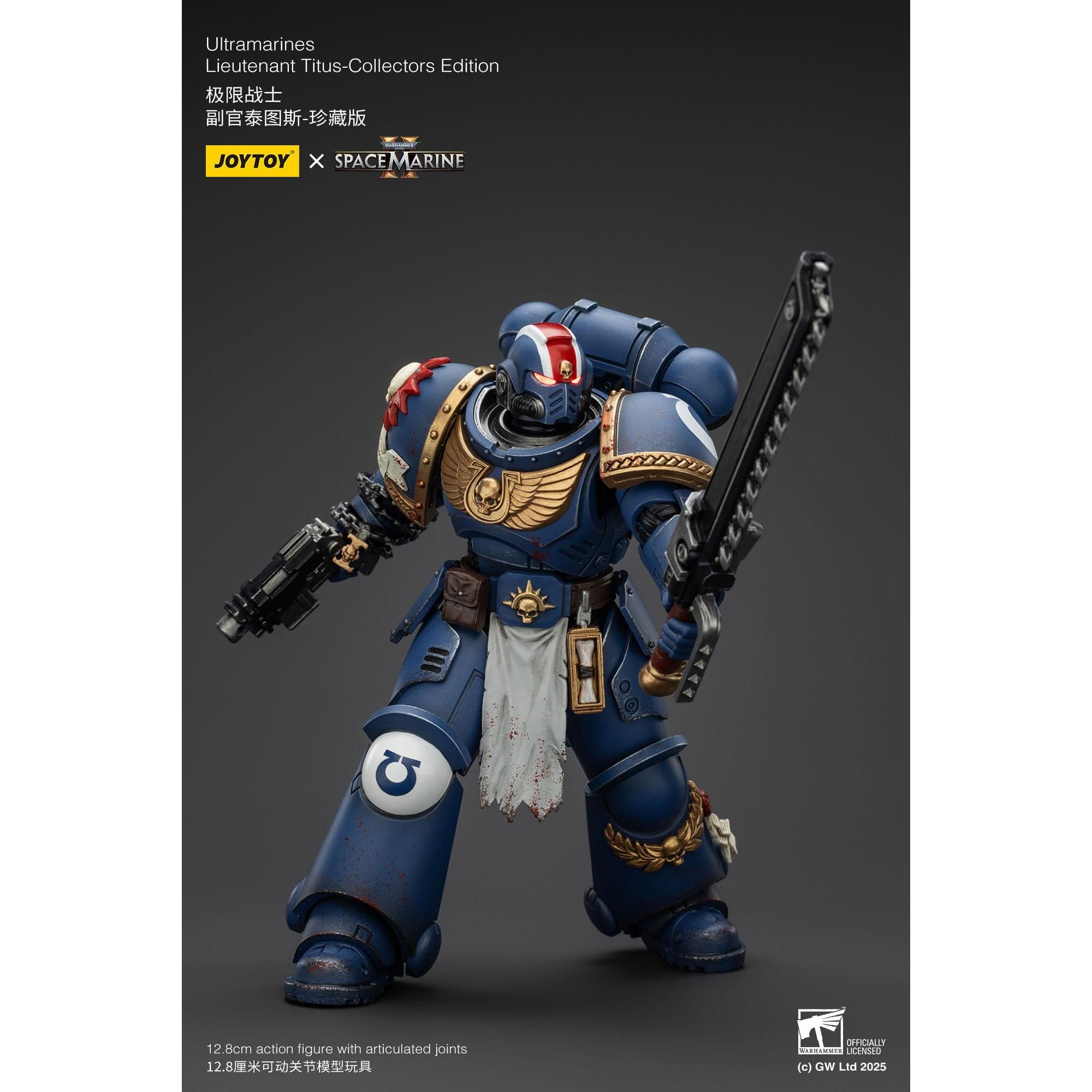 Warhammer 40k: Ultramarines Lieutenant Titus (Space Marine II) [Collectors Edition]-Actionfiguren-JoyToy-Mighty Underground