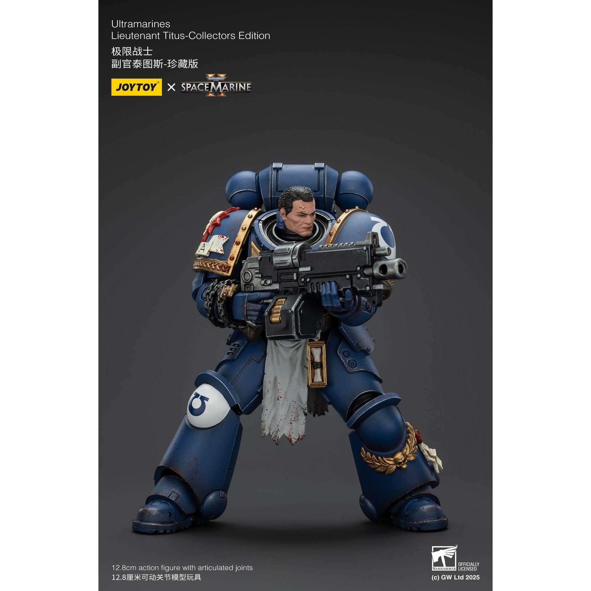 Warhammer 40k: Ultramarines Lieutenant Titus (Space Marine II) [Collectors Edition]-Actionfiguren-JoyToy-Mighty Underground