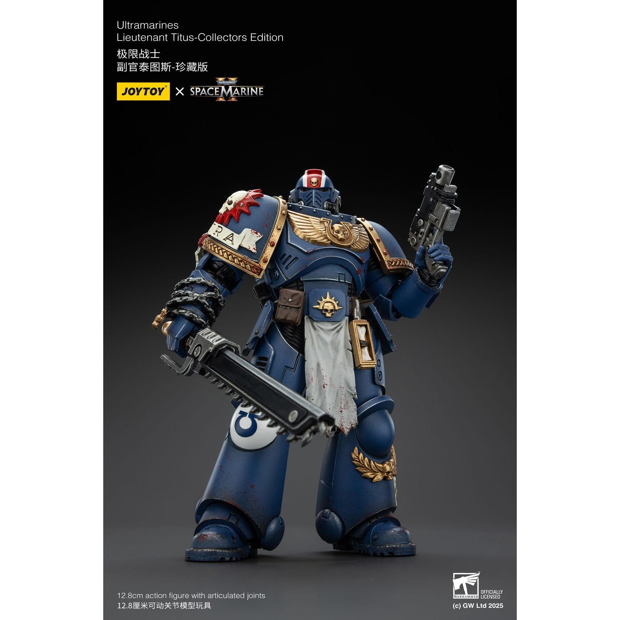 Warhammer 40k: Ultramarines Lieutenant Titus (Space Marine II) [Collectors Edition]-Actionfiguren-JoyToy-Mighty Underground