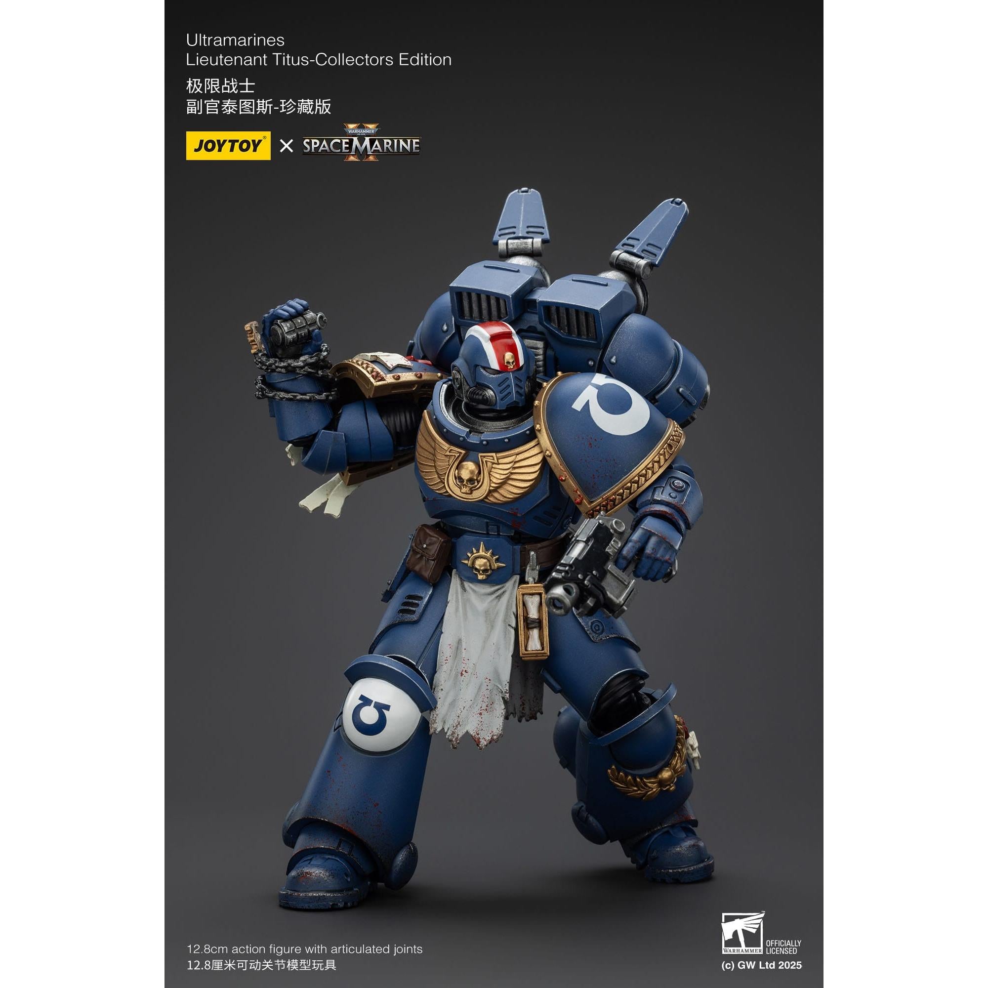 Warhammer 40k: Ultramarines Lieutenant Titus (Space Marine II) [Collectors Edition]-Actionfiguren-JoyToy-Mighty Underground