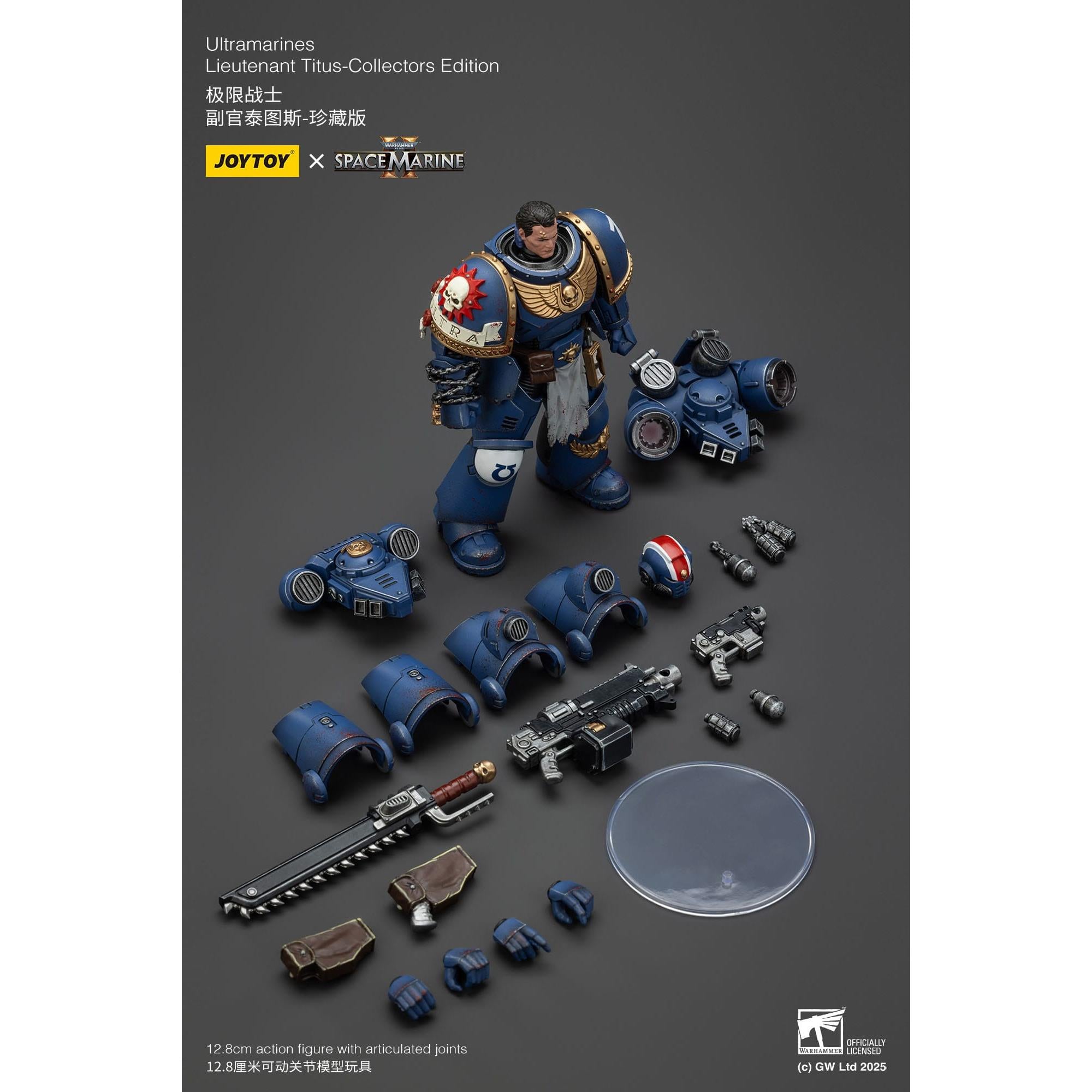 Warhammer 40k: Ultramarines Lieutenant Titus (Space Marine II) [Collectors Edition]-Actionfiguren-JoyToy-Mighty Underground