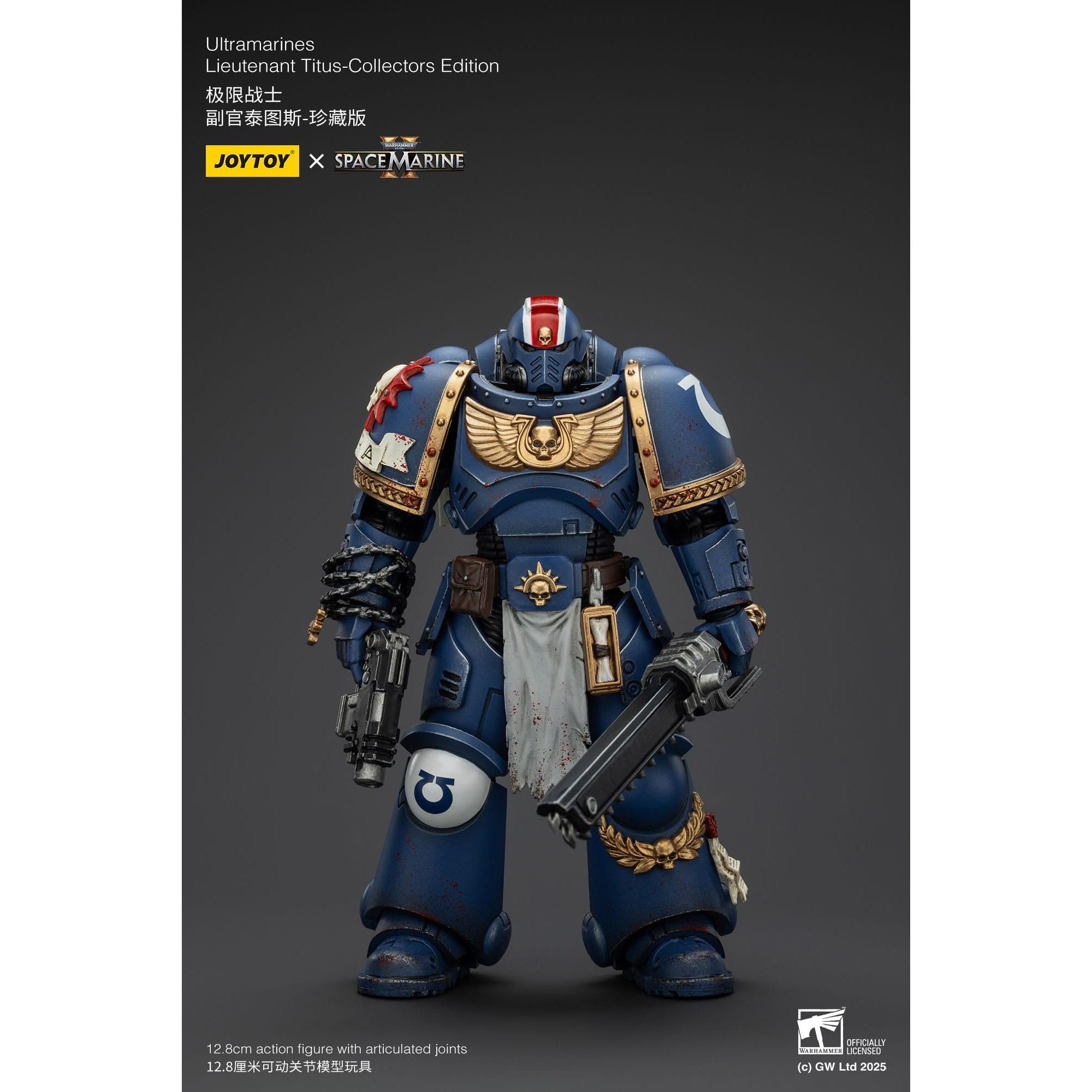 Warhammer 40k: Ultramarines Lieutenant Titus (Space Marine II) [Collectors Edition]-Actionfiguren-JoyToy-Mighty Underground